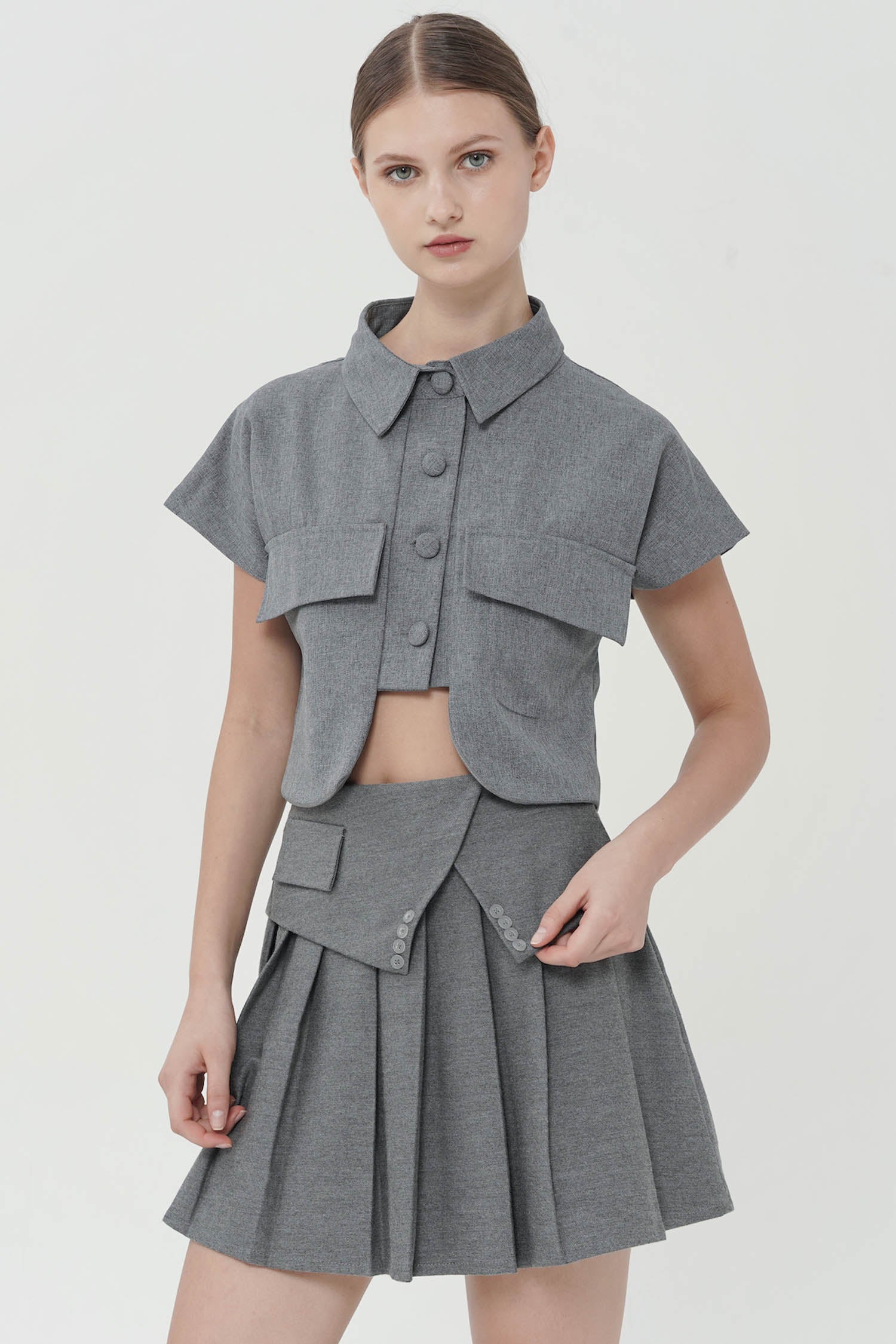 Barth Top In Grey  (1 LEFT)