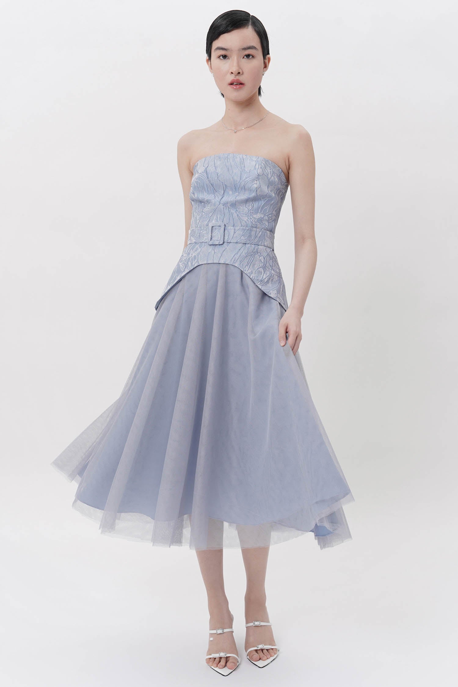 Su Yi Midi Dress in Blue (ONLINE EXCLUSIVE)