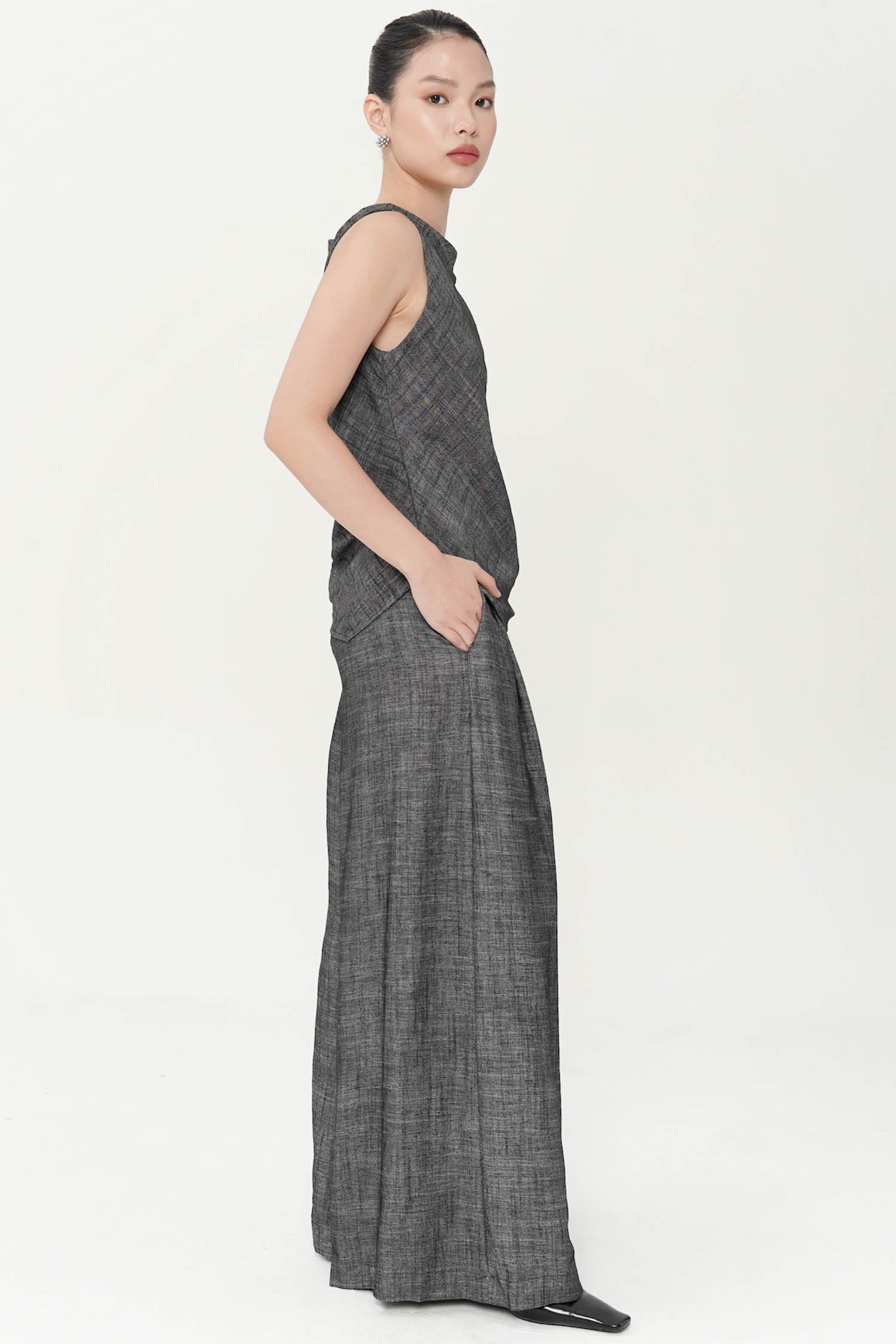 Gracey Top In Dark Grey