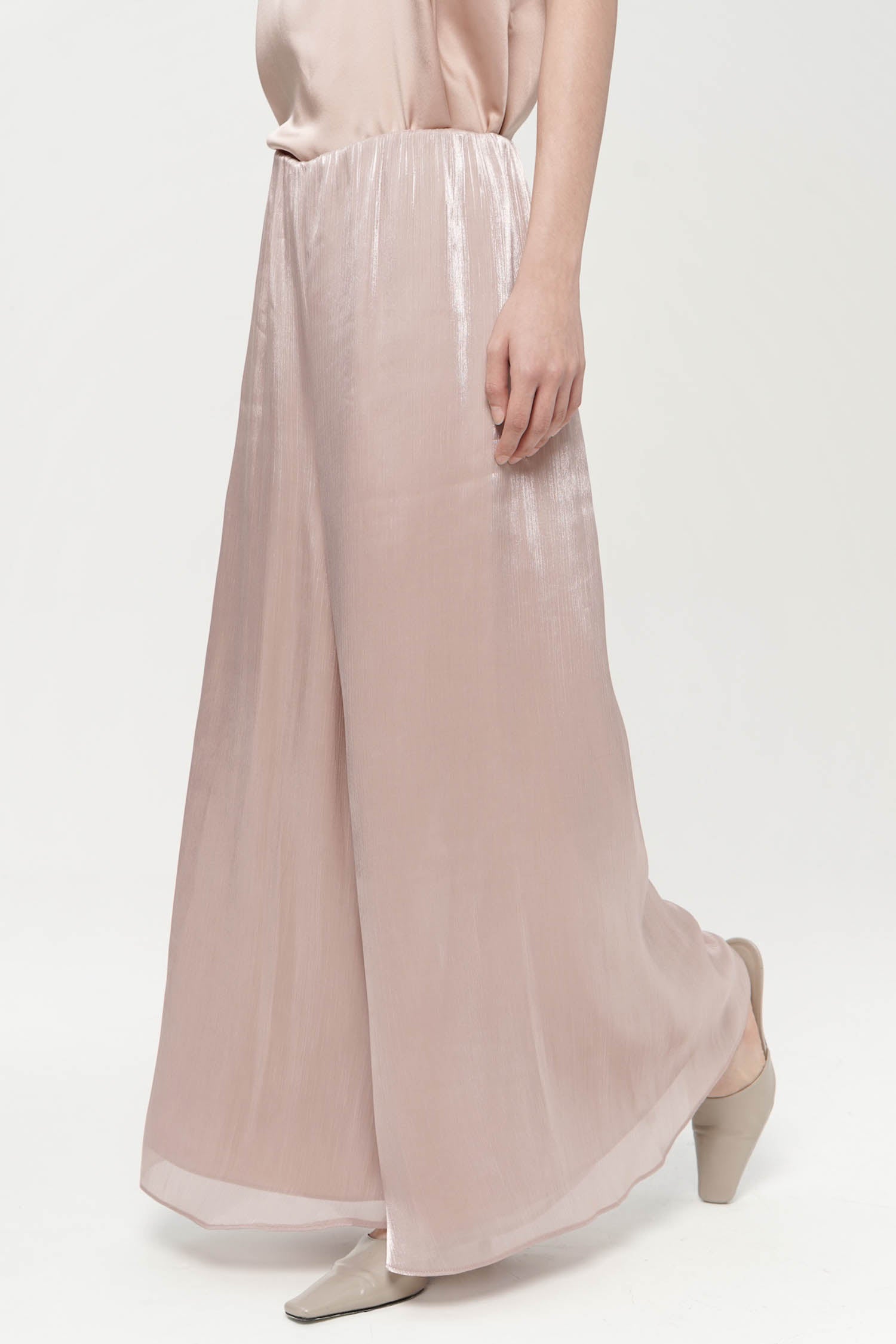 Jire Translucent Trousers In Dusty Rose