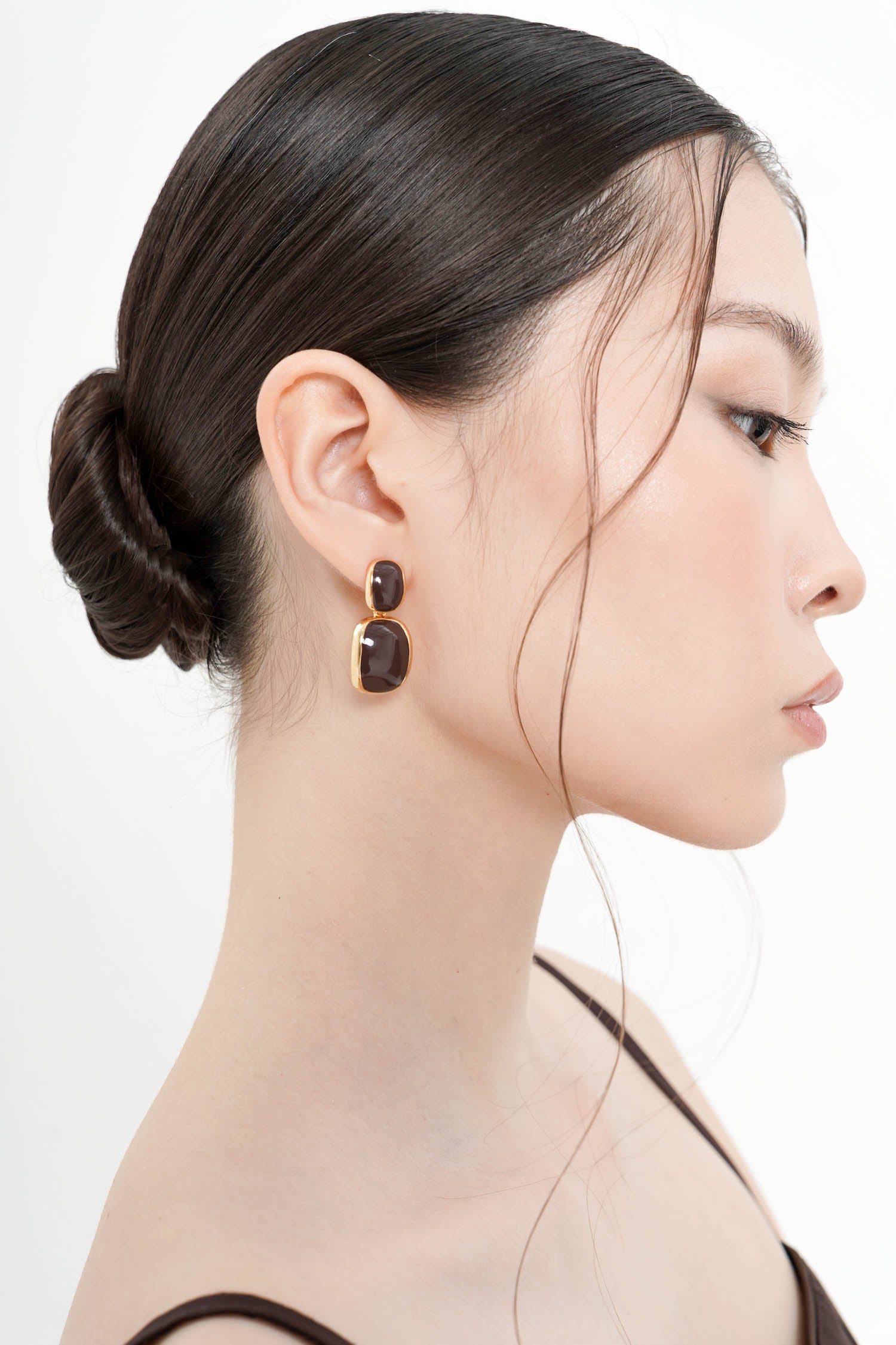 Tunis Earrings In Maroon