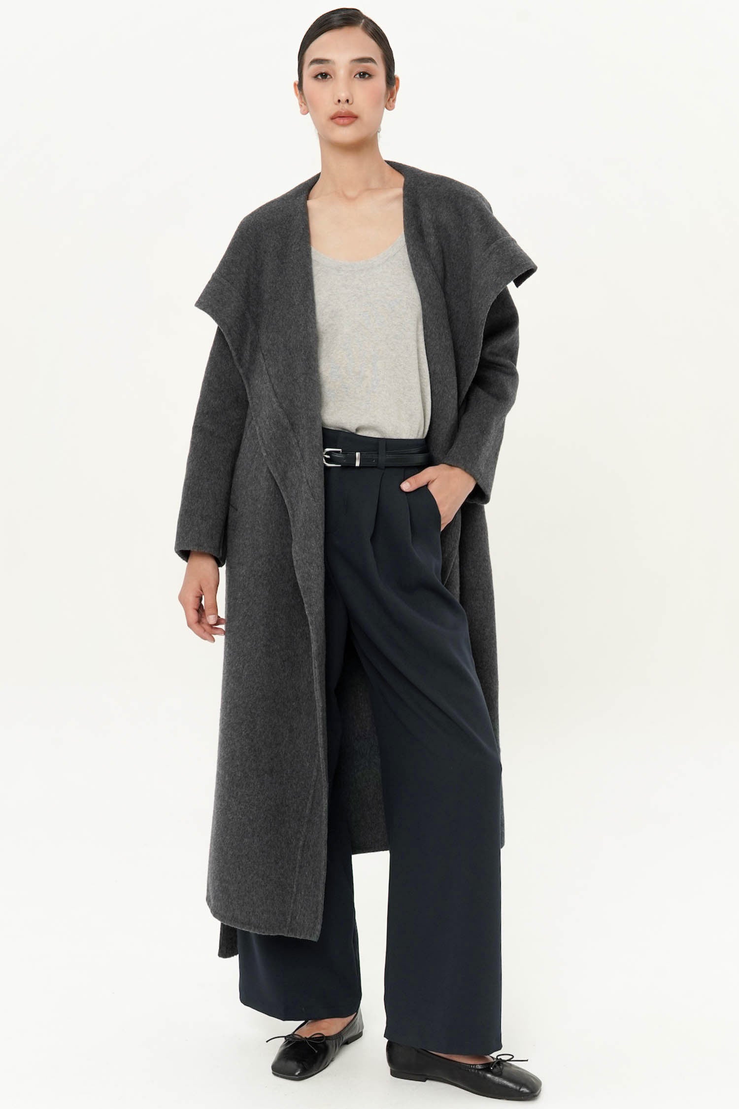 Majorie Belted Trouser In Navy