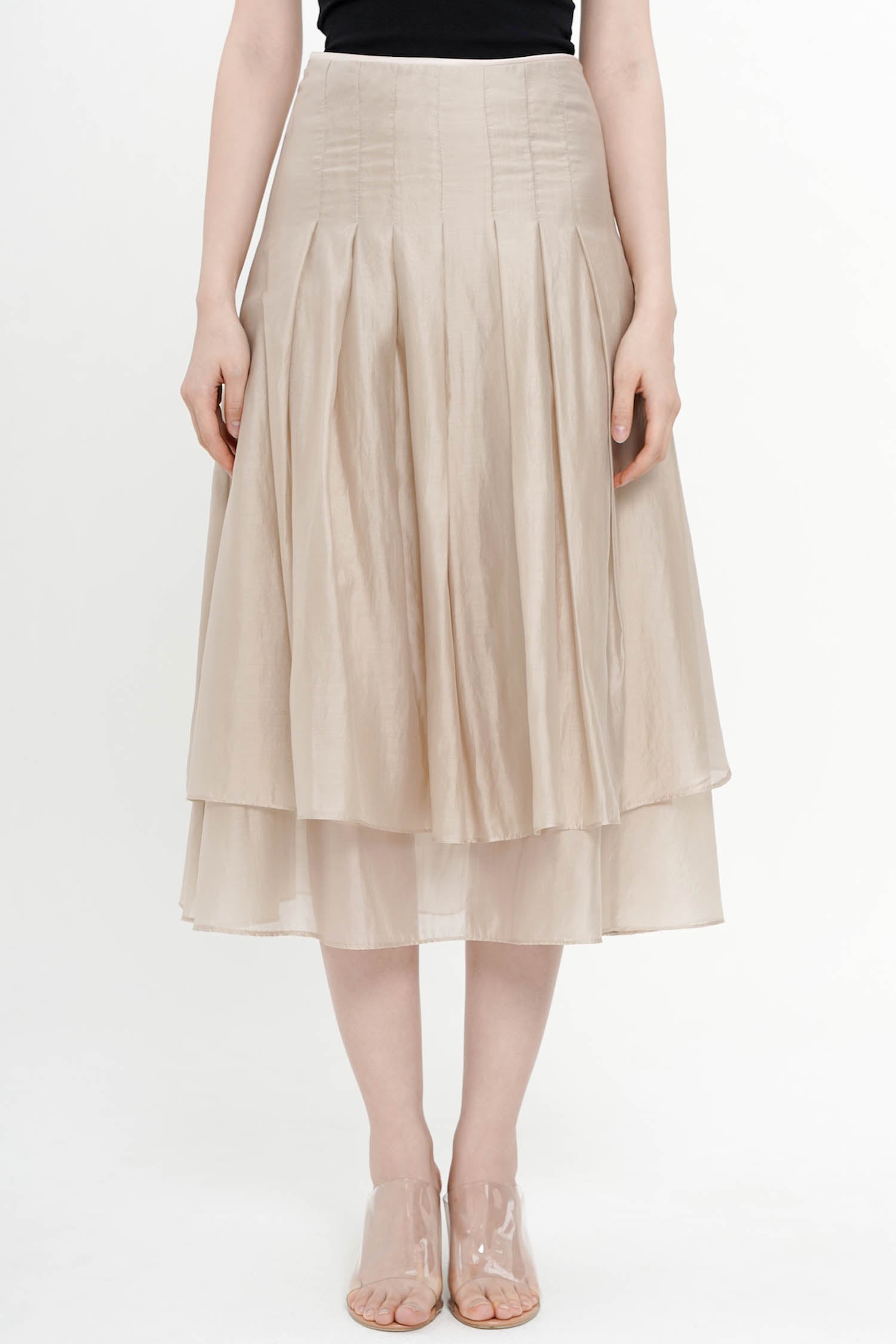Lane Skirt in Champagne