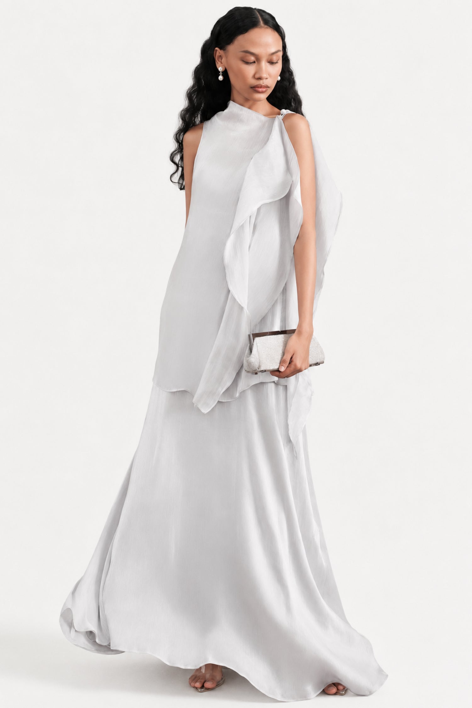 Cassiopeia Two-Piece Dress In Silver