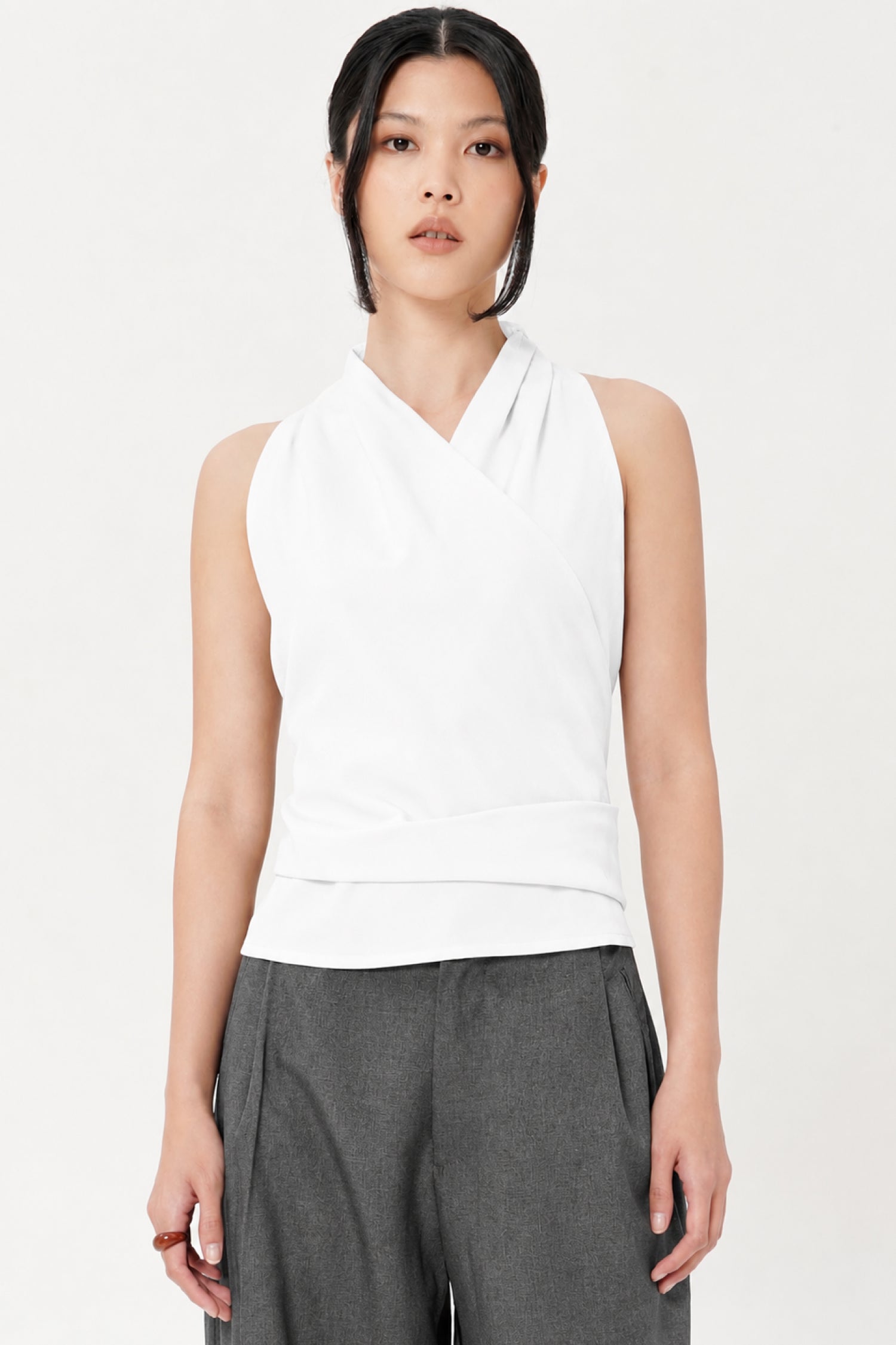 Pine Wrap Top In Broken White