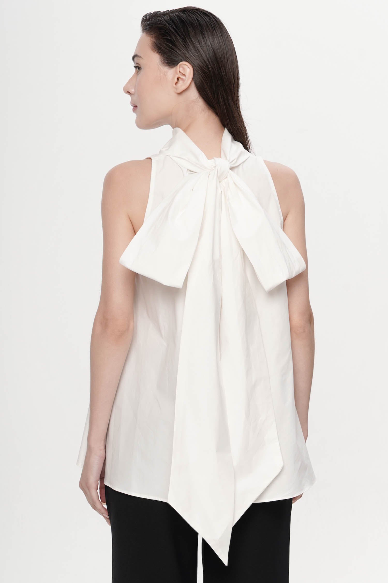 Bow Top In Broken White