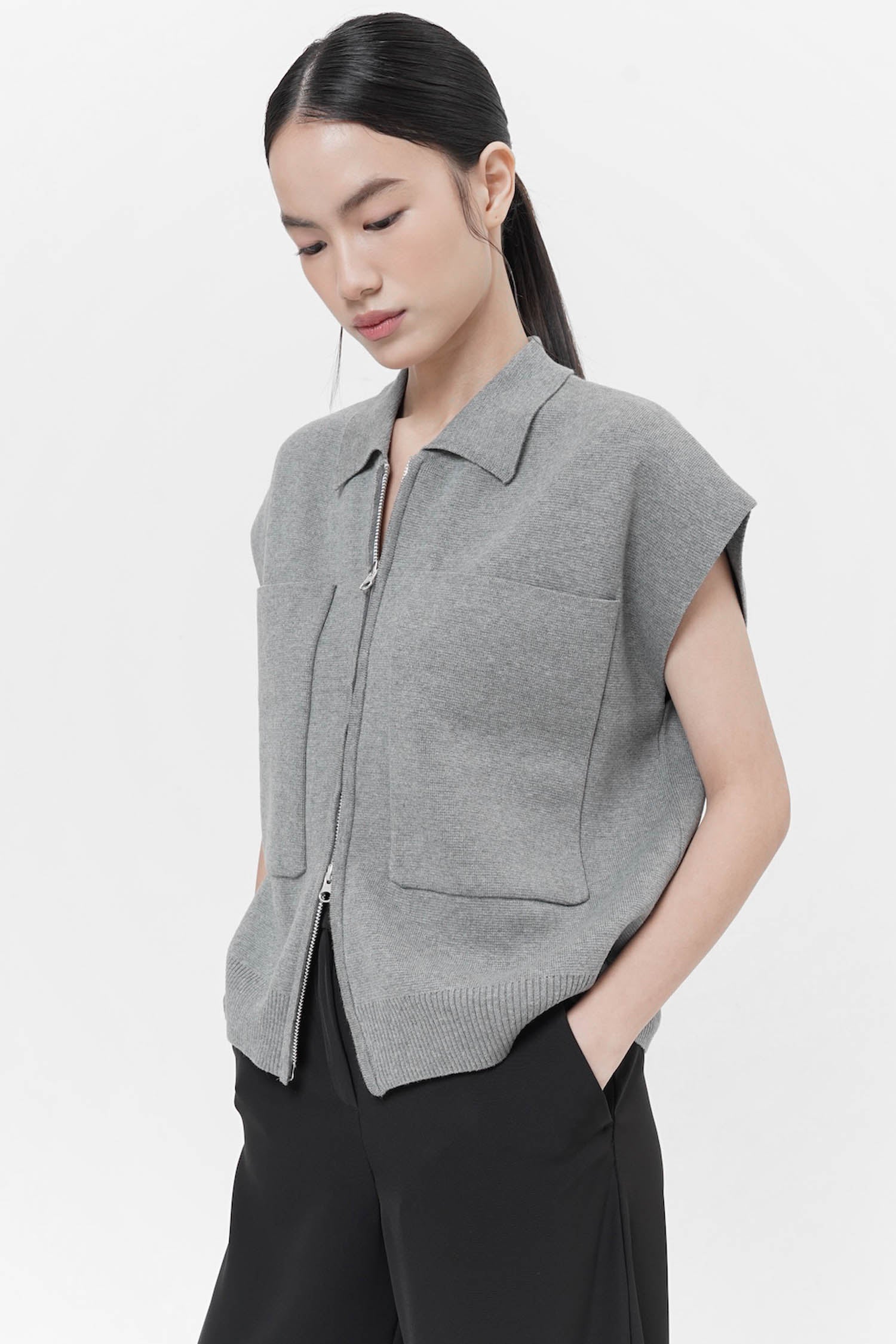 Guam Top In Grey