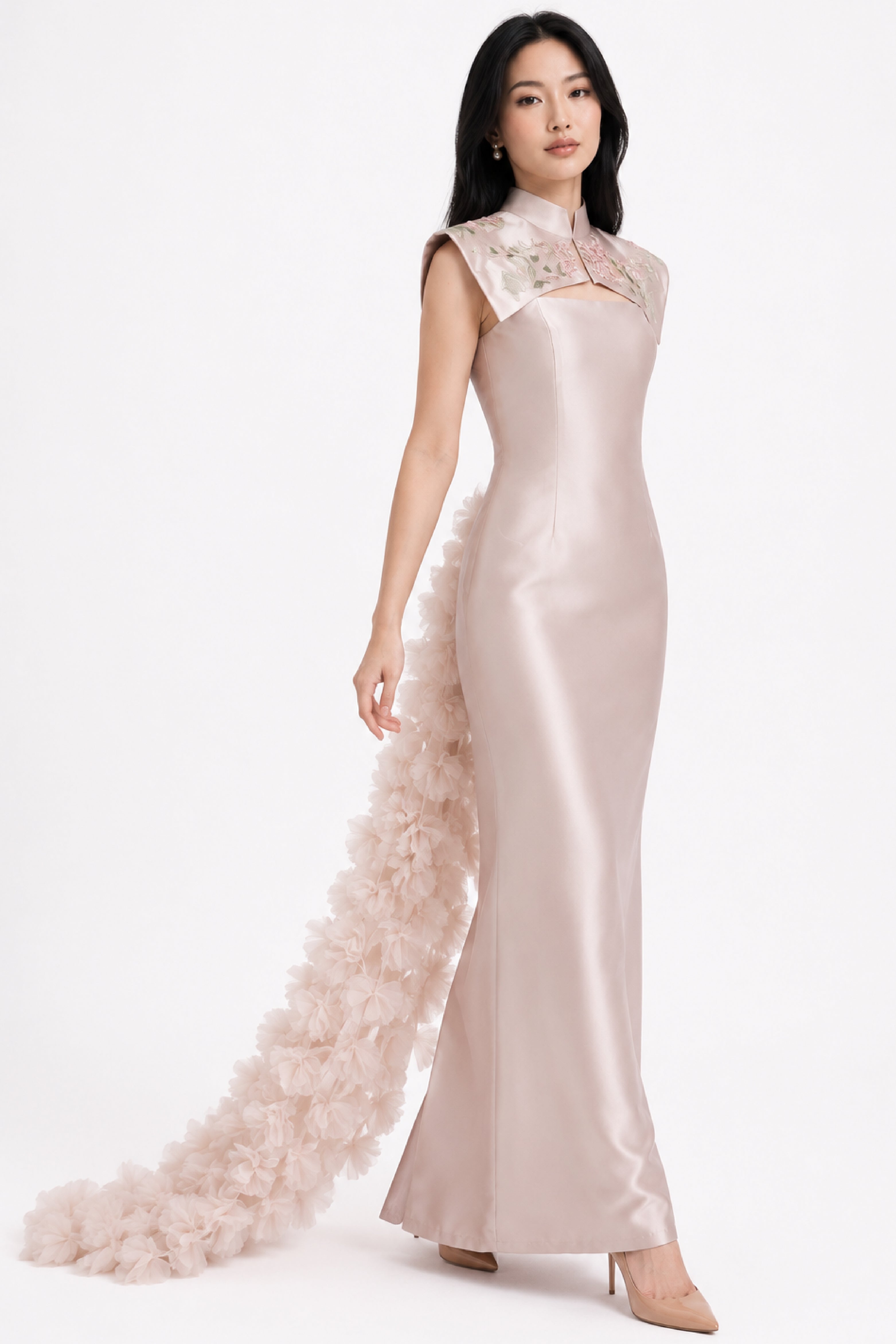 Emma Dress in Nude