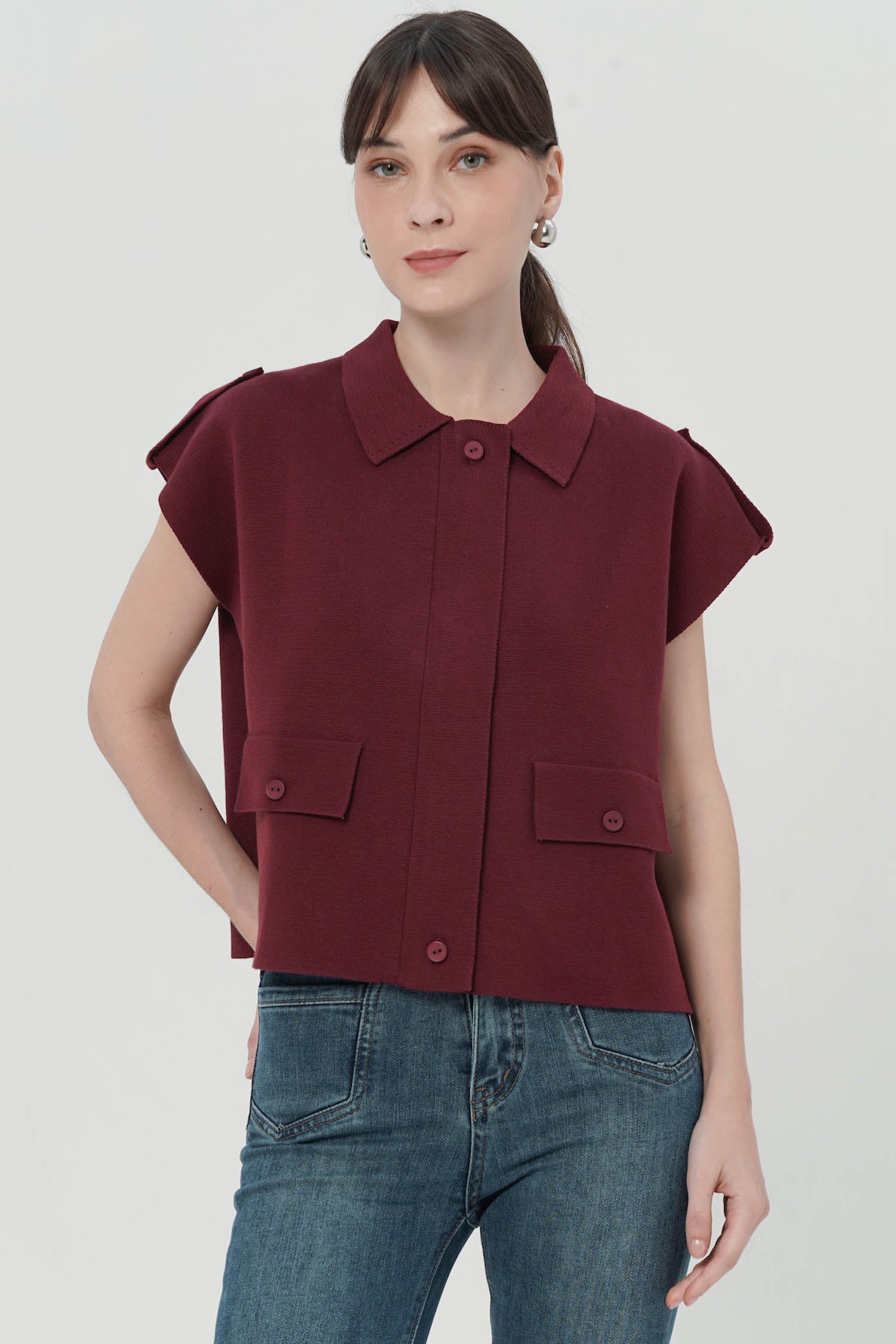 Fore Top In Maroon