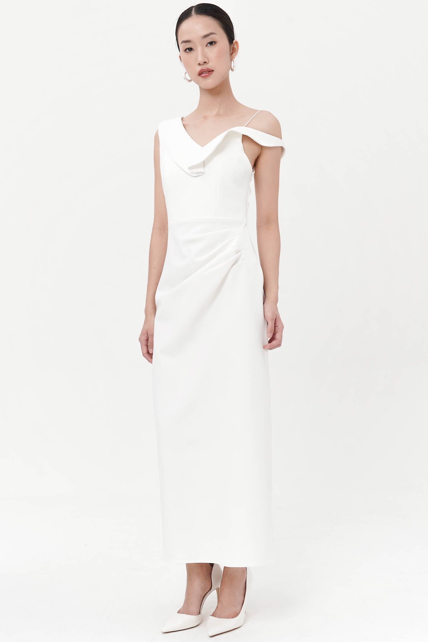 Zerina long dress In Broken White