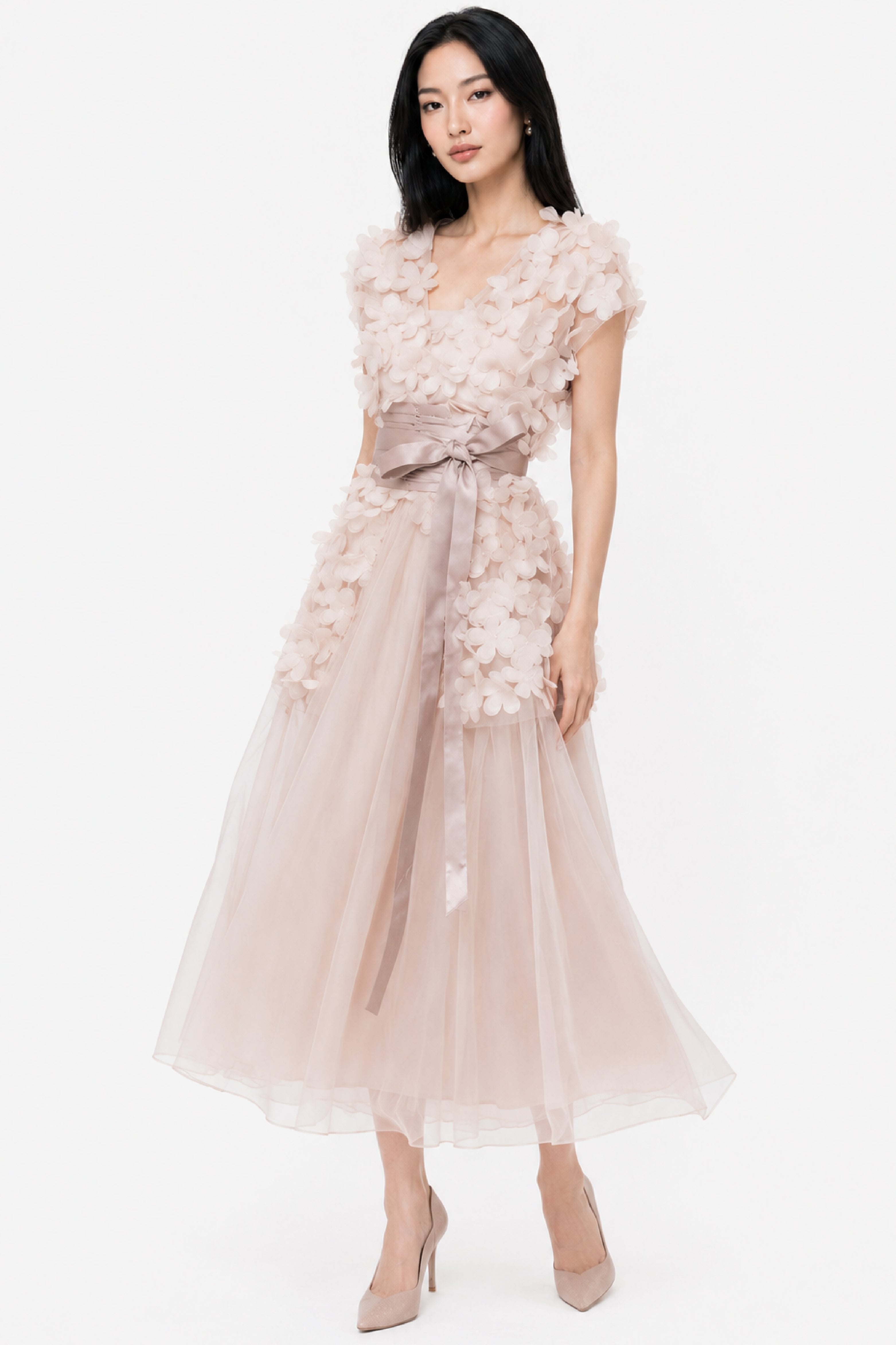 Carmela Top With Tulle Skirt in Pink