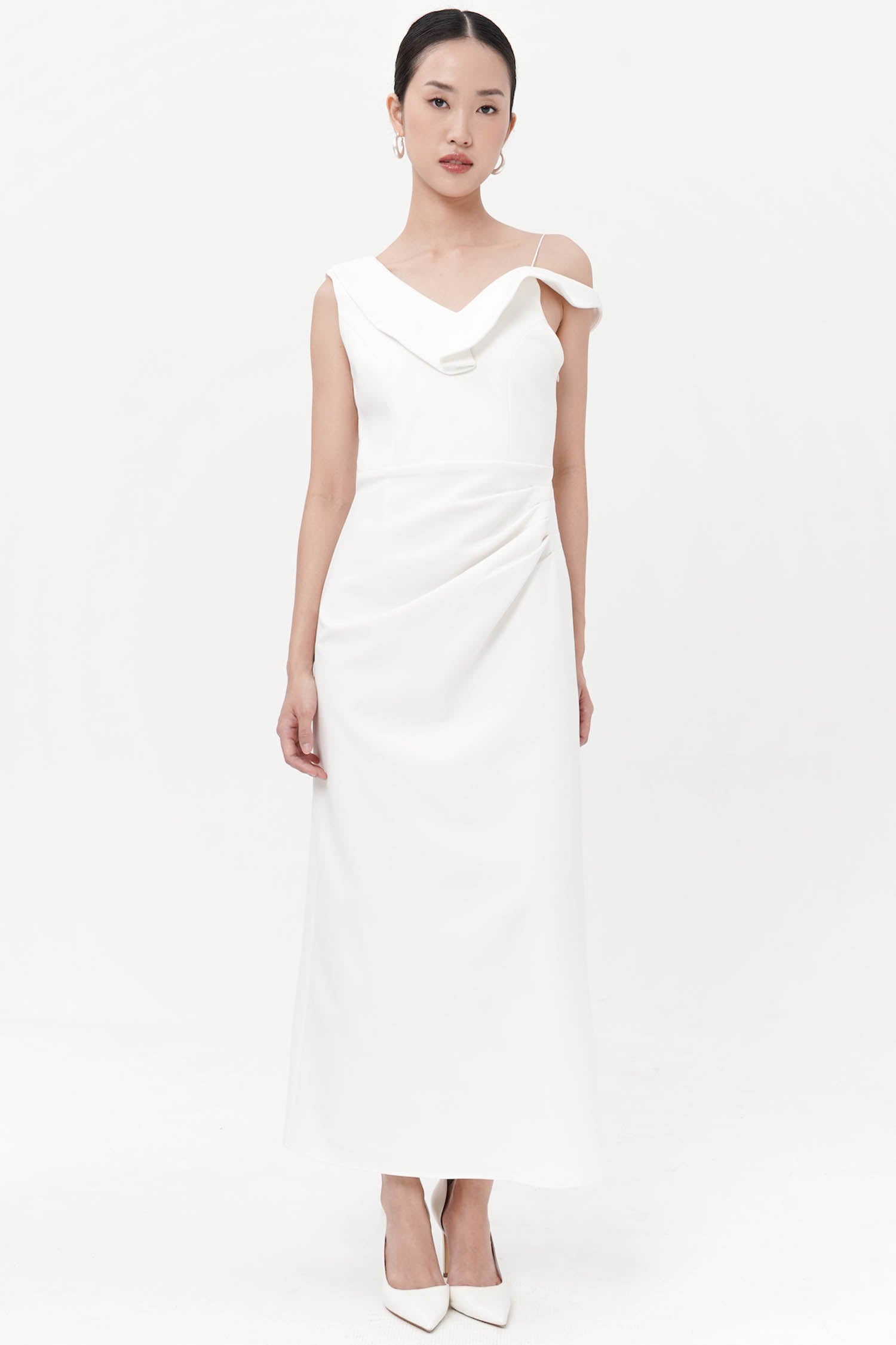 Zerina long dress In Broken White