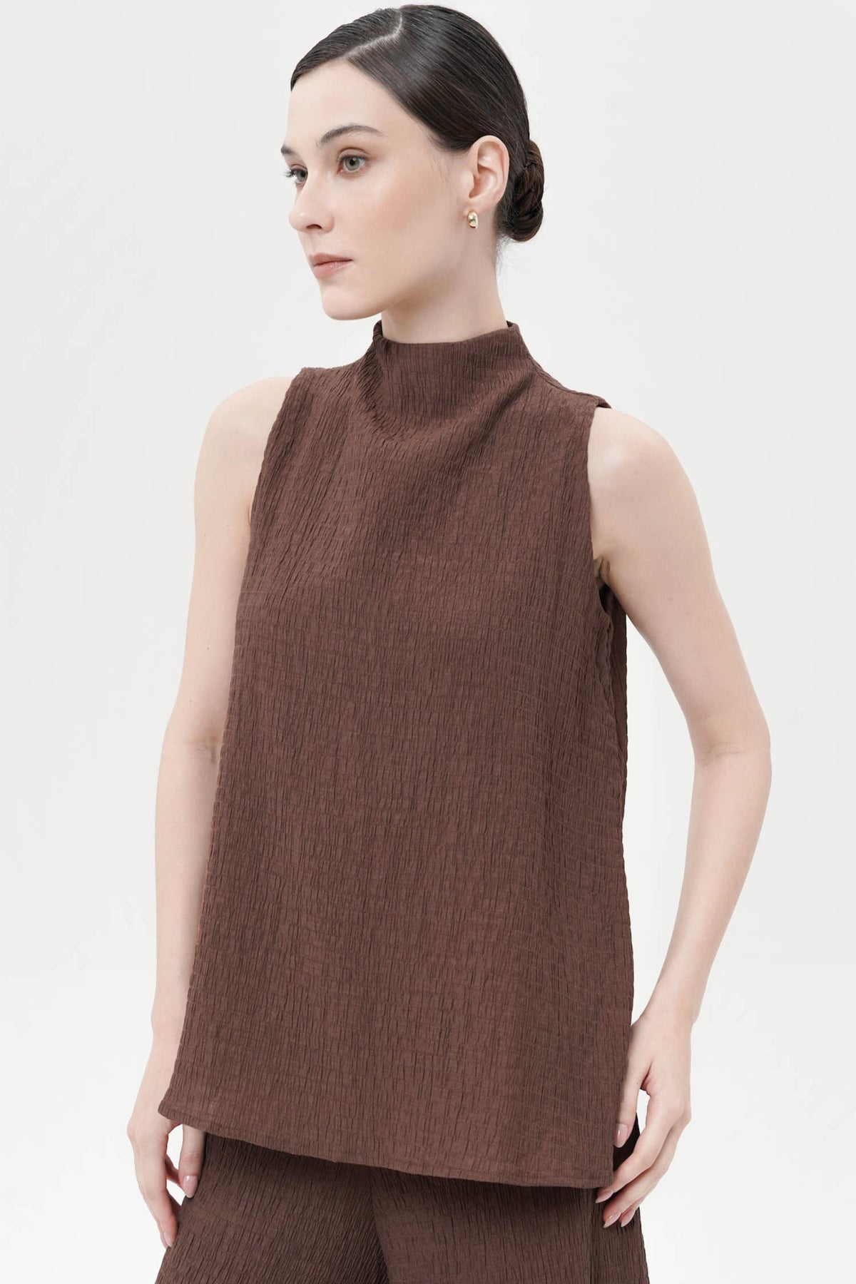 Santina Blouse In Espresso