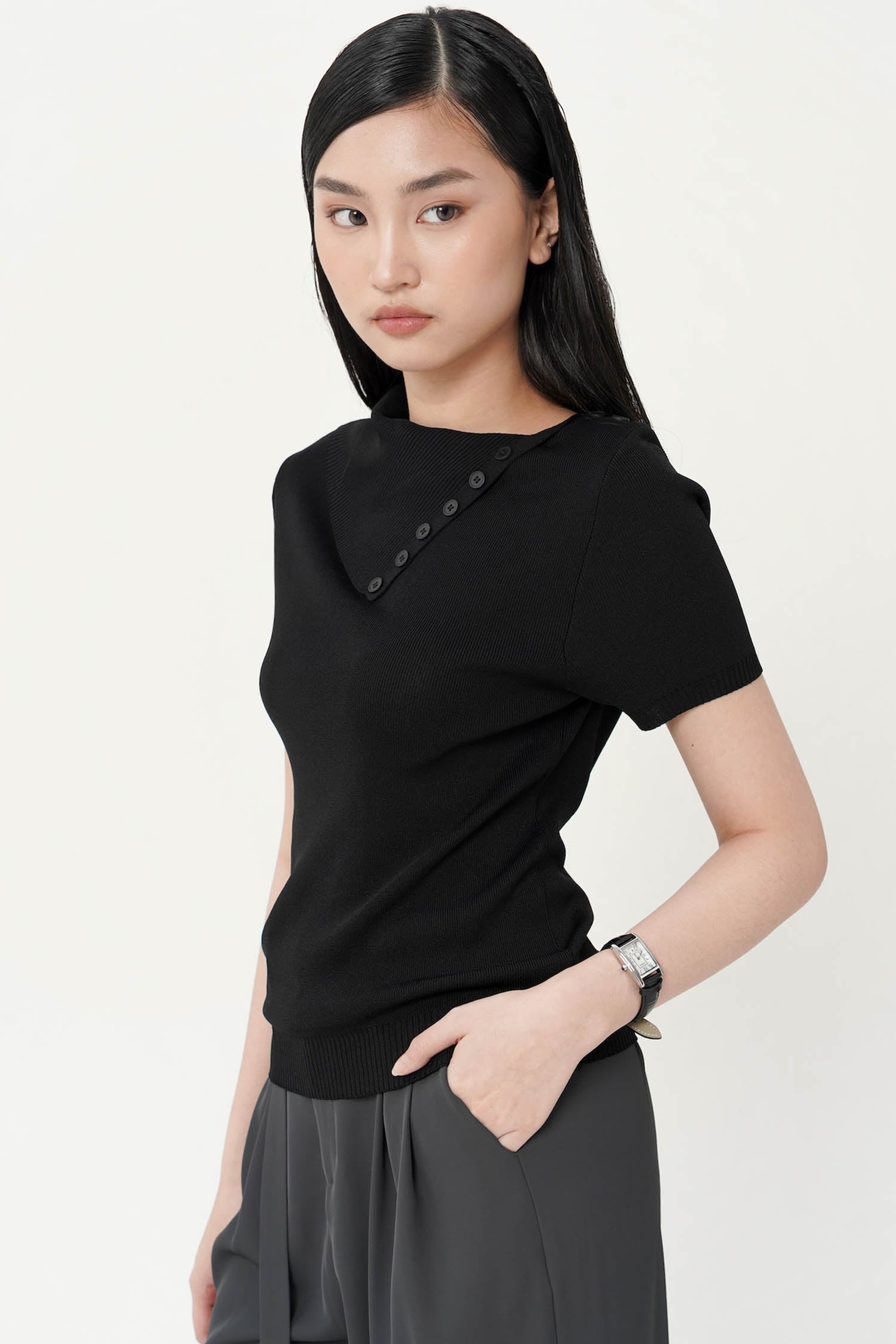 Daley Top in Black