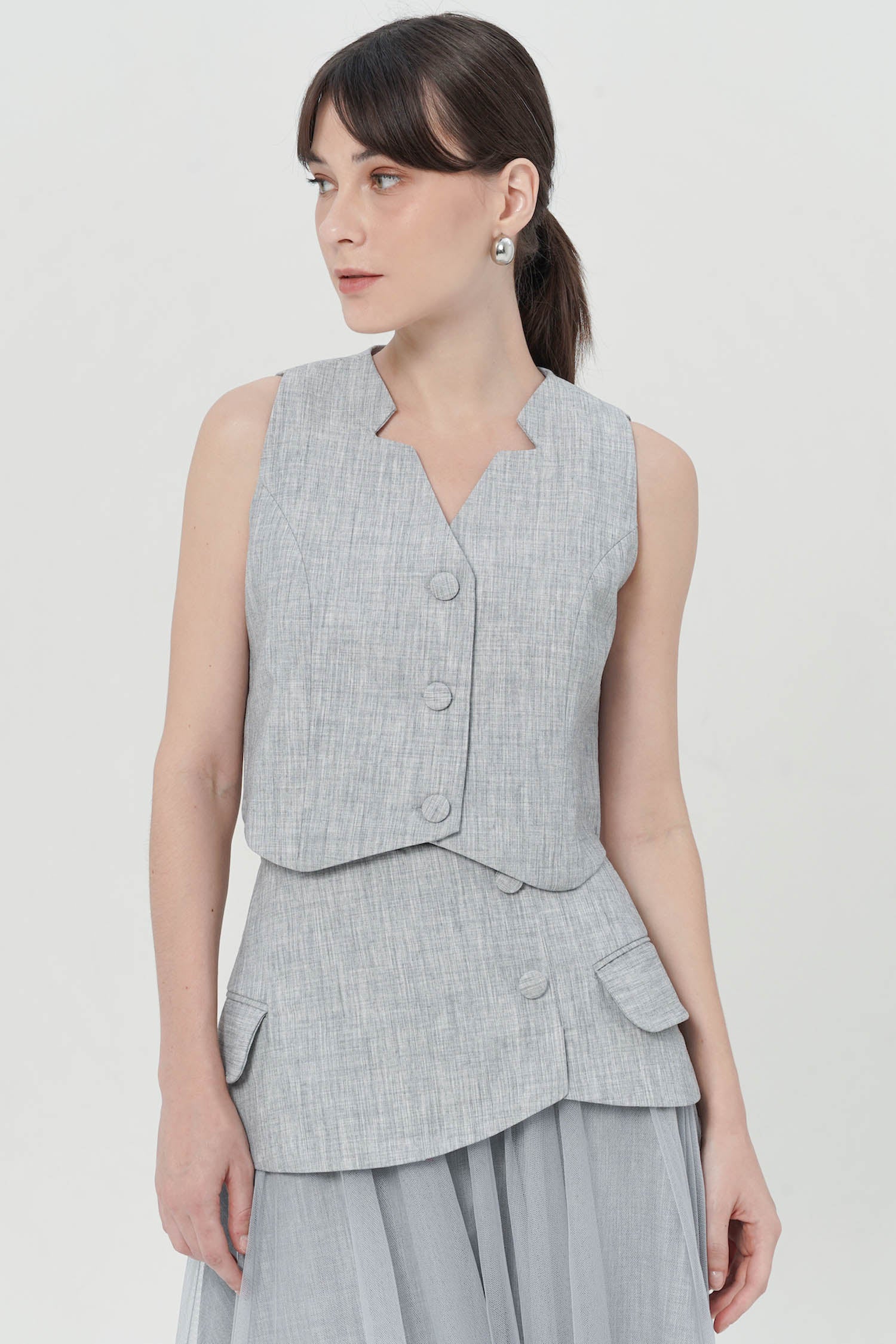 Liftia Vest In Grey