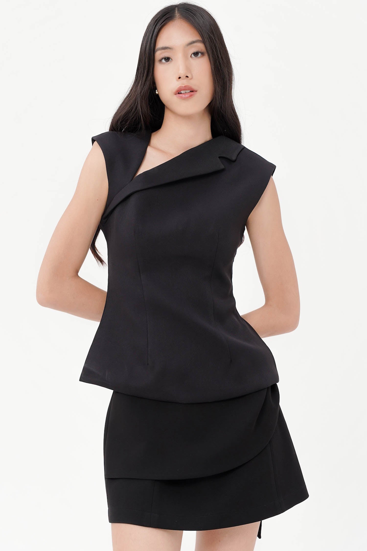Jaq Asymmetric Top In Black