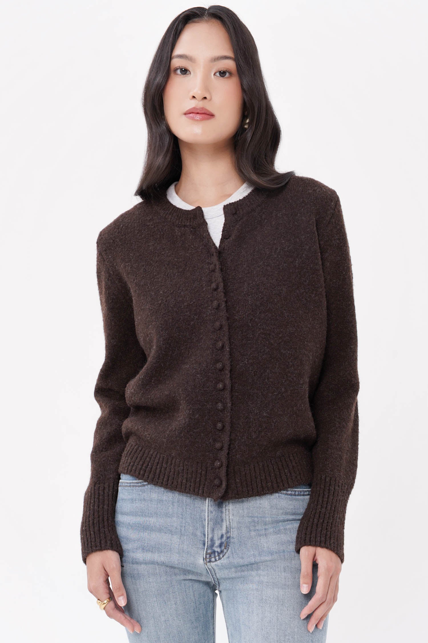 Raina Cardigan In Espresso