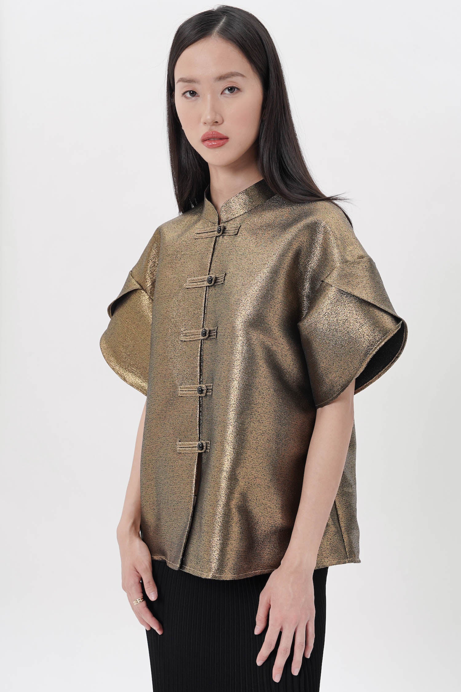 Yutong Top in Gold