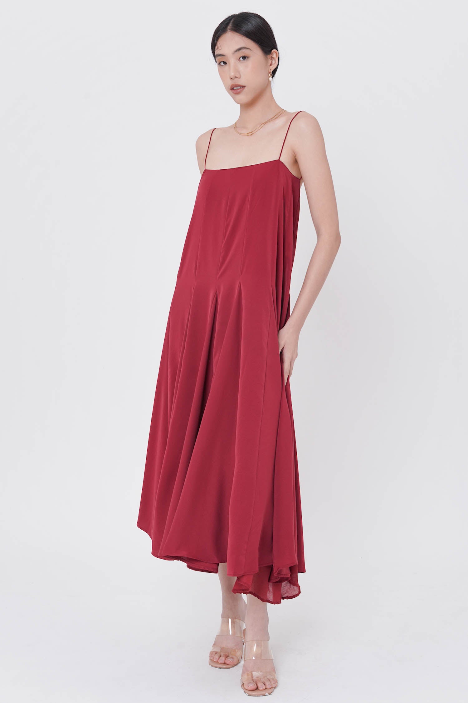 Celia Dress In Wine