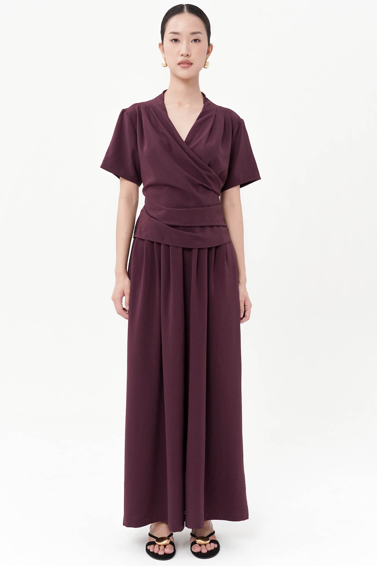 Nerida Trousers In Burgundy