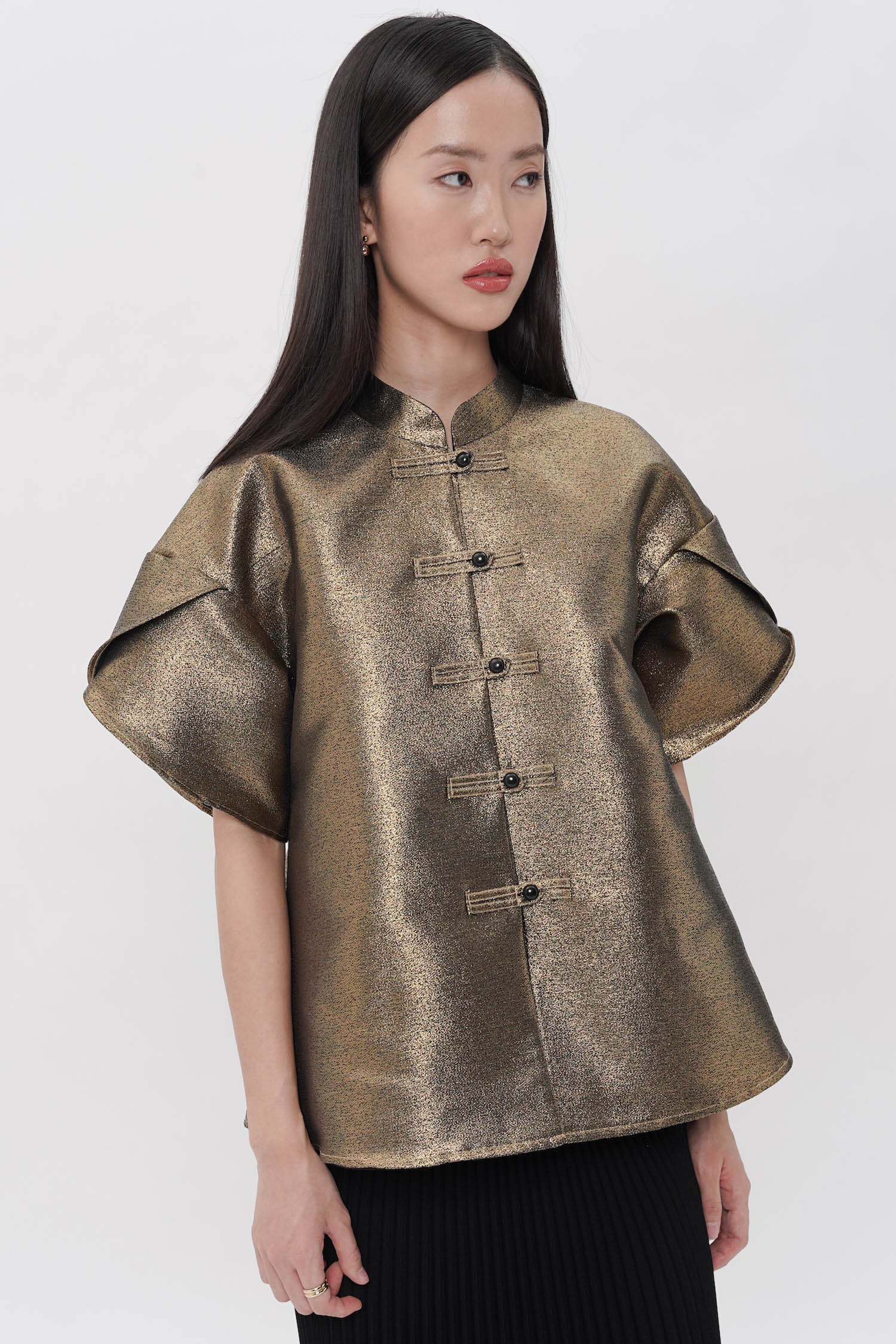 Yutong Top in Gold