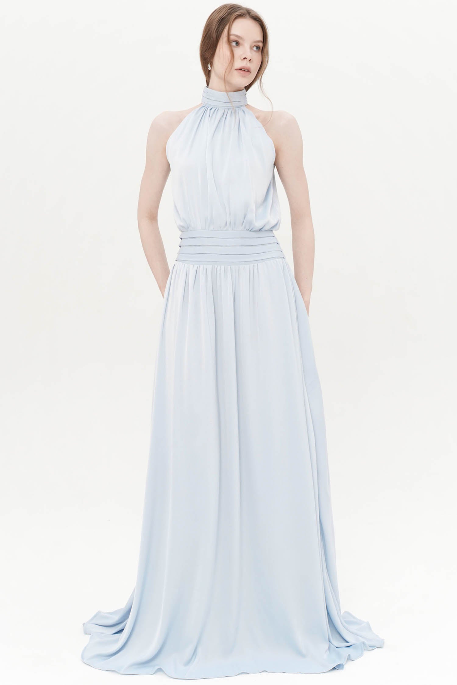 Audrey Maxi Dress in Sky Blue