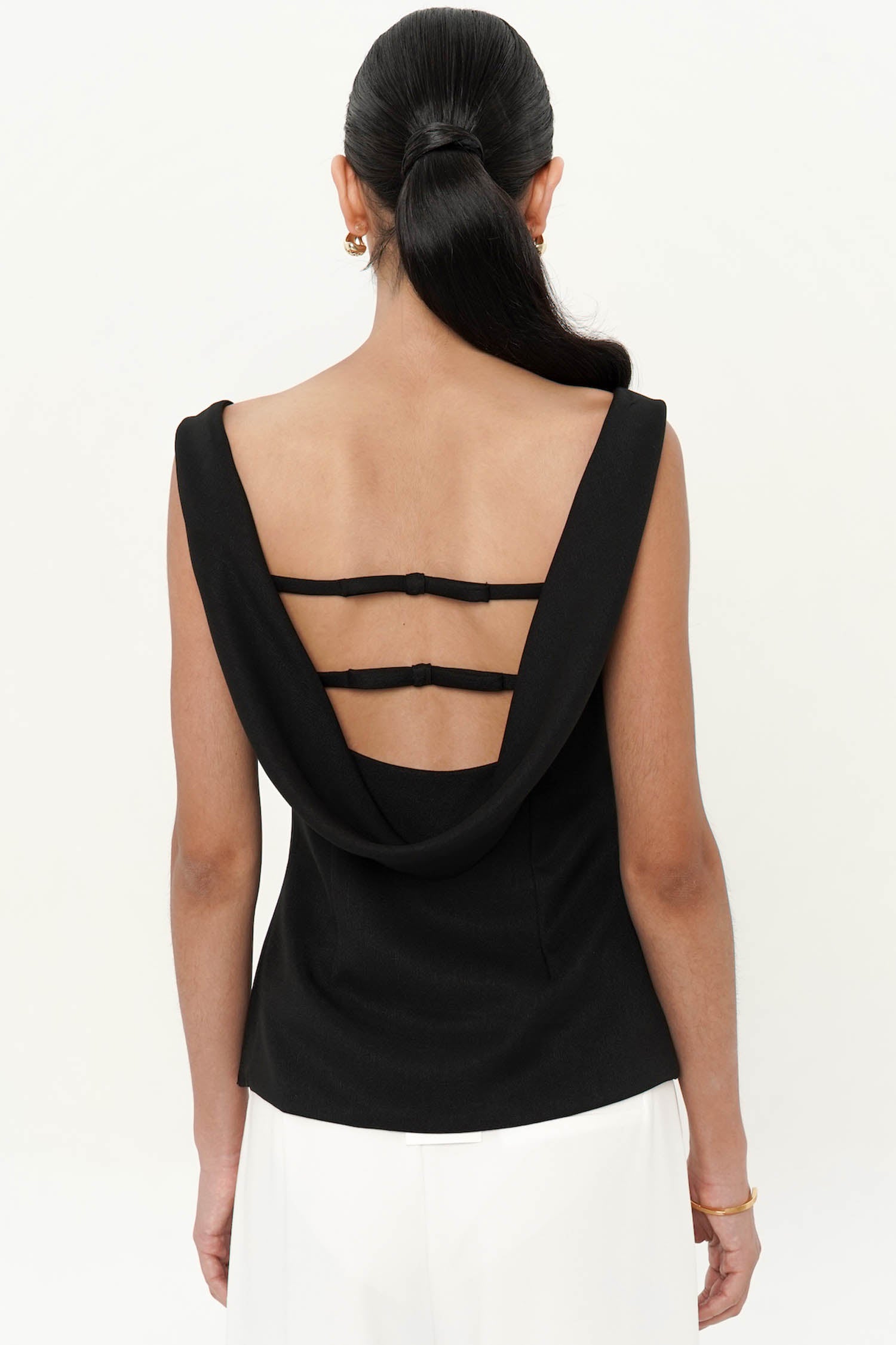 Bowbow Backless Top In Black