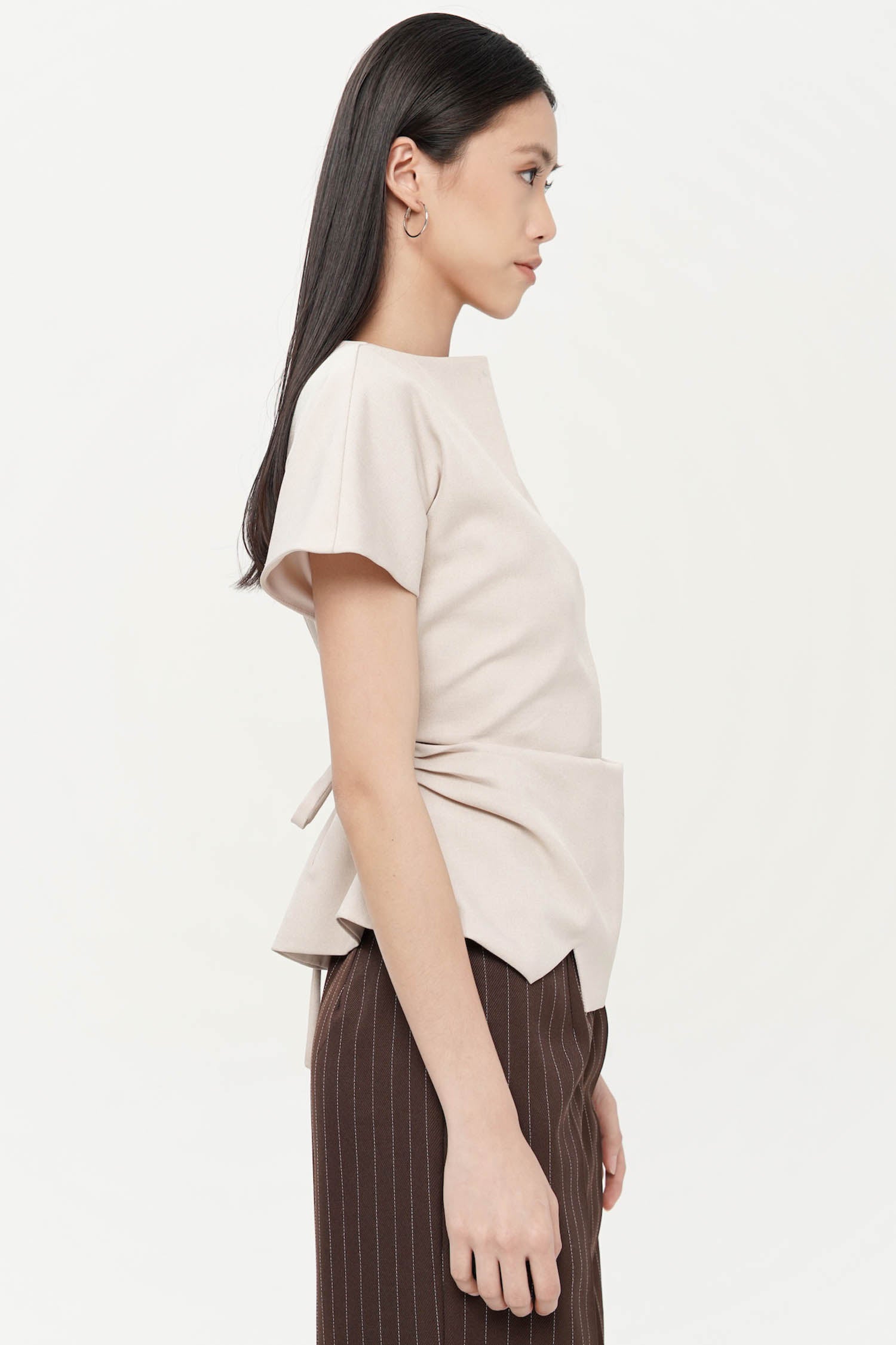 Sennan Cinched Top In Oat