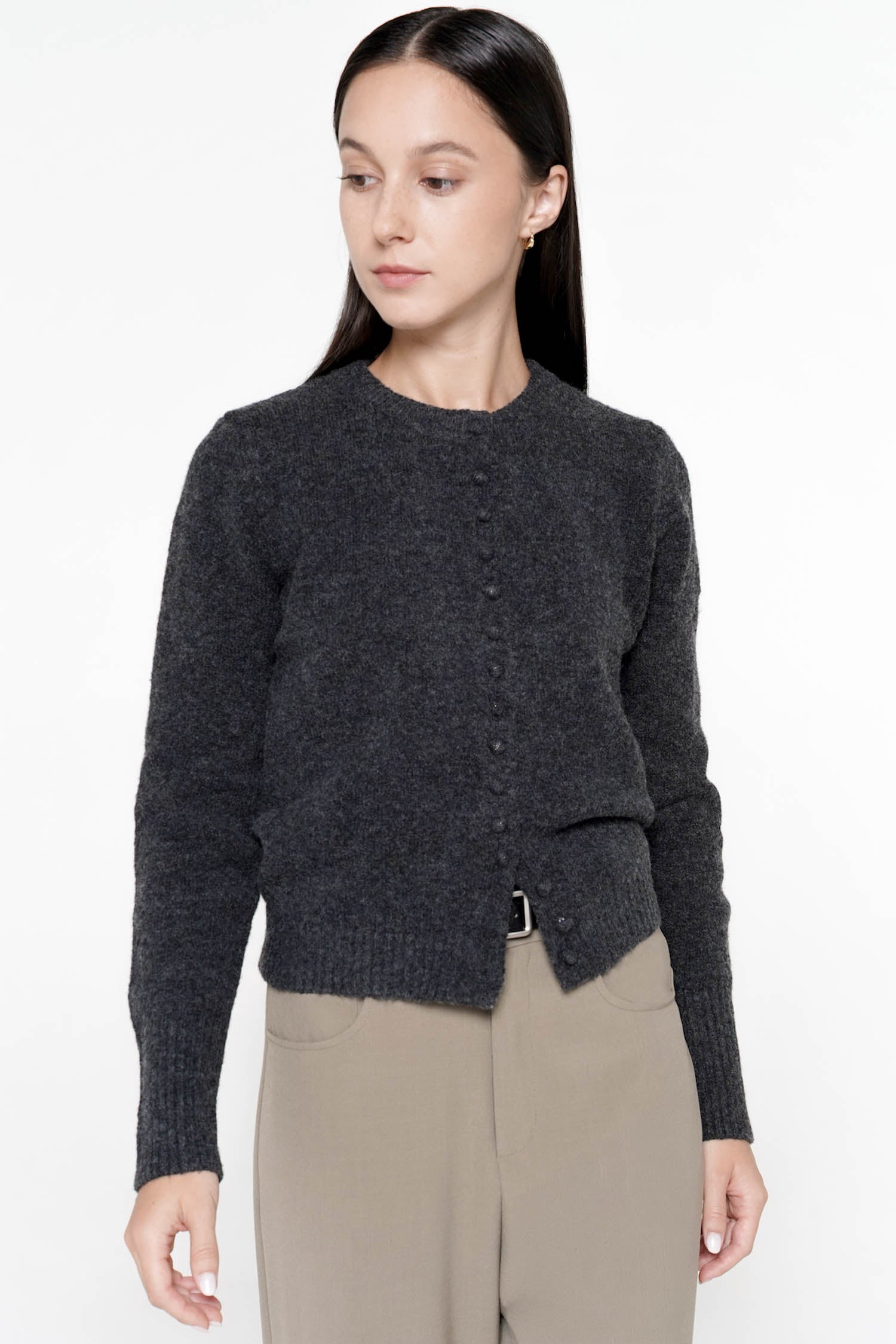 Raina Cardigan In Dark Grey