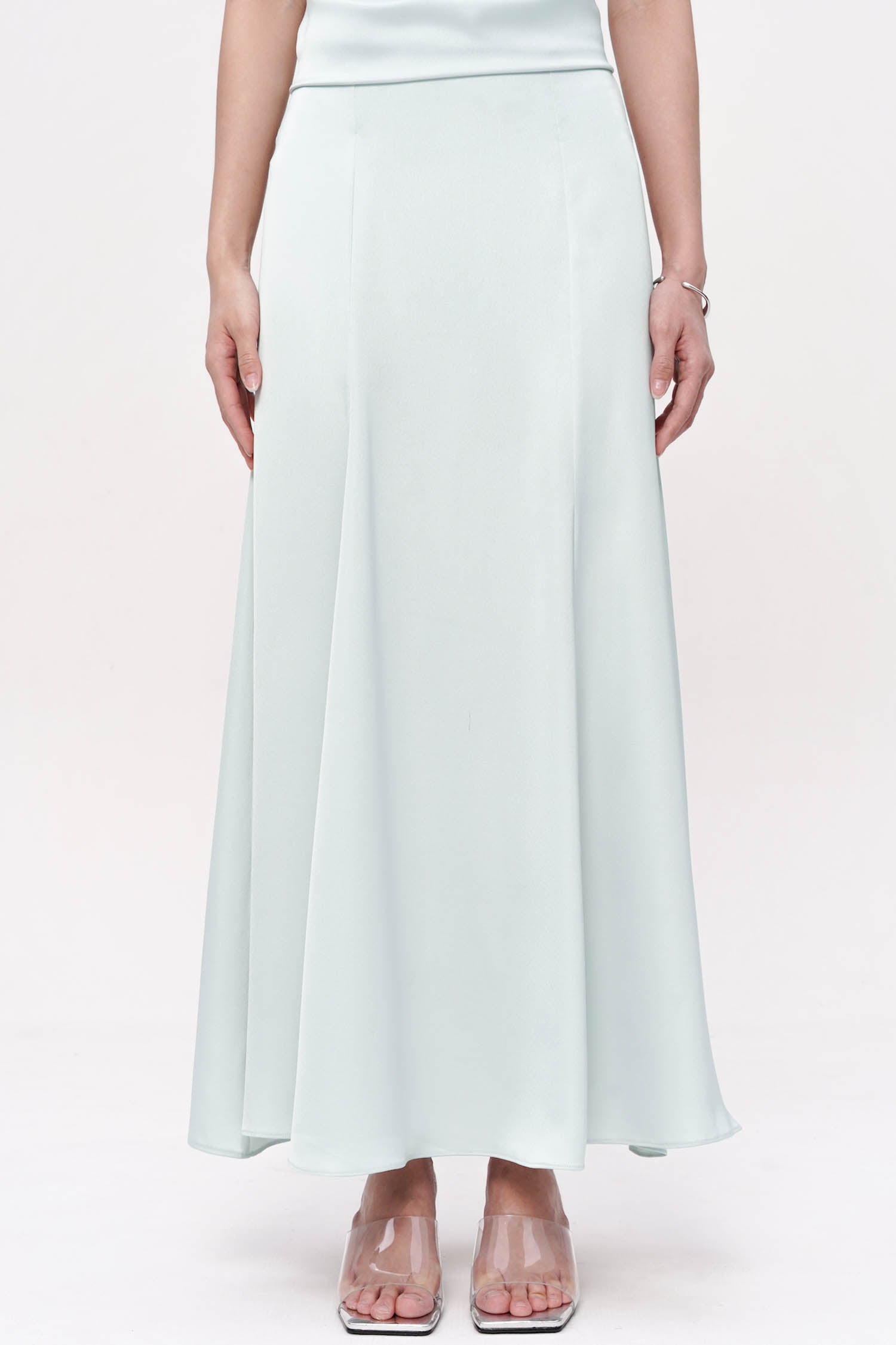 Charitina Maxi A-line Skirt In Mint