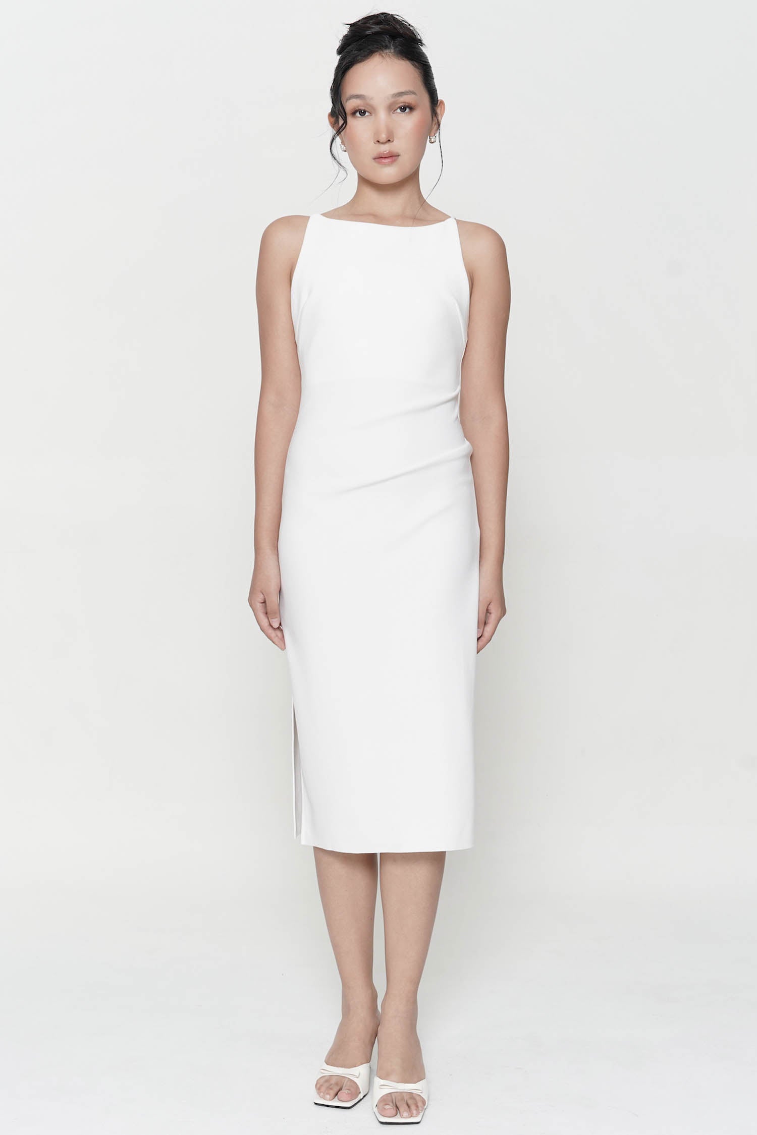 Taven Dress In White