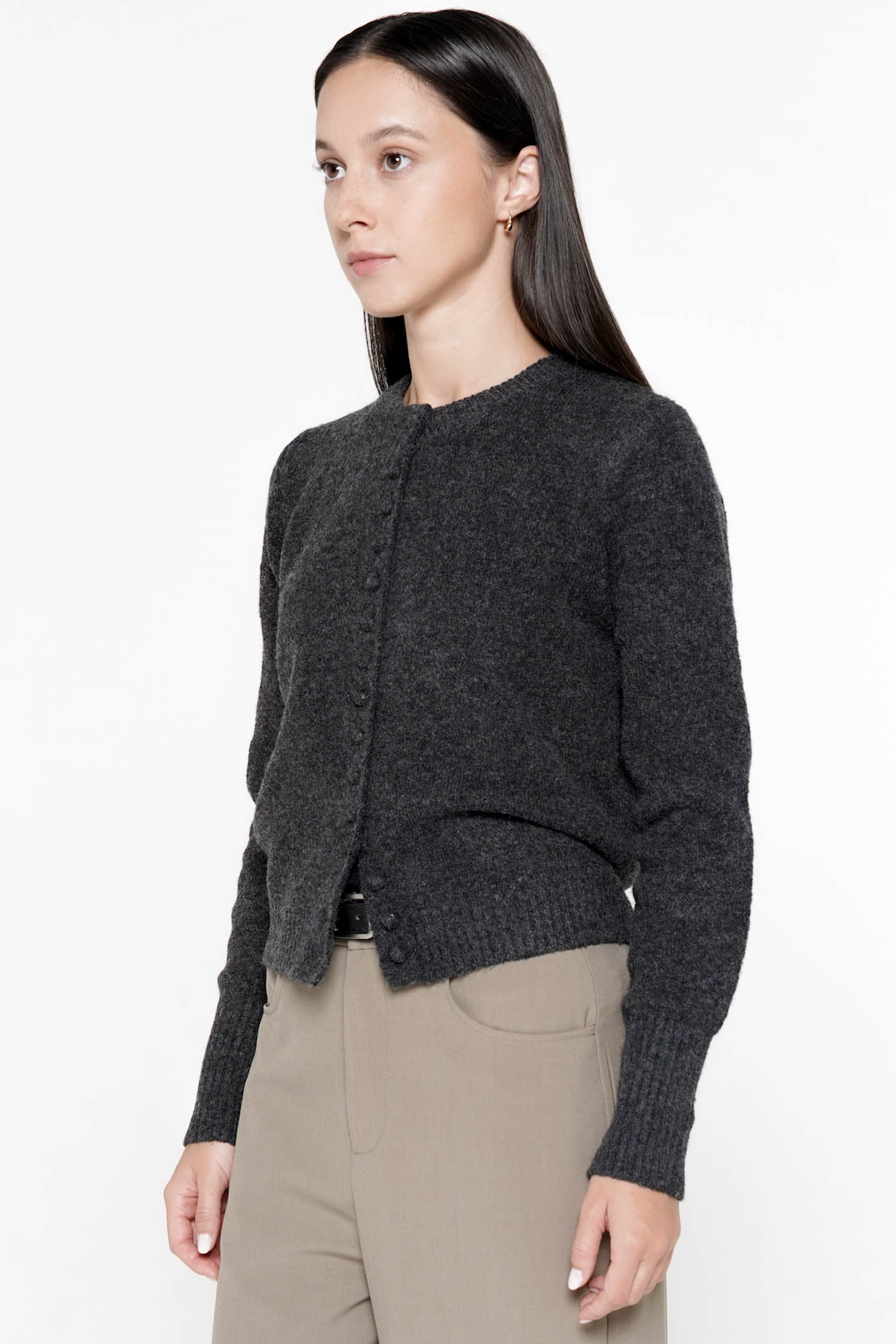 Raina Cardigan In Dark Grey