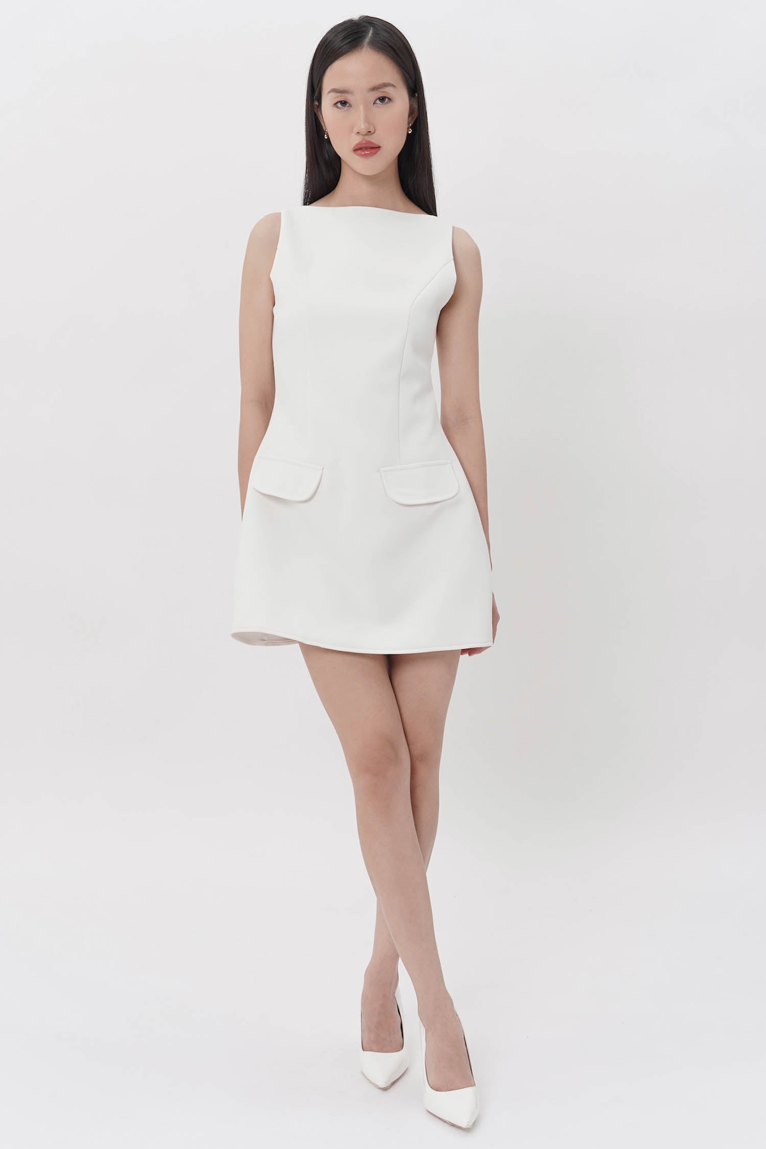 Fenix Mini Dress In White