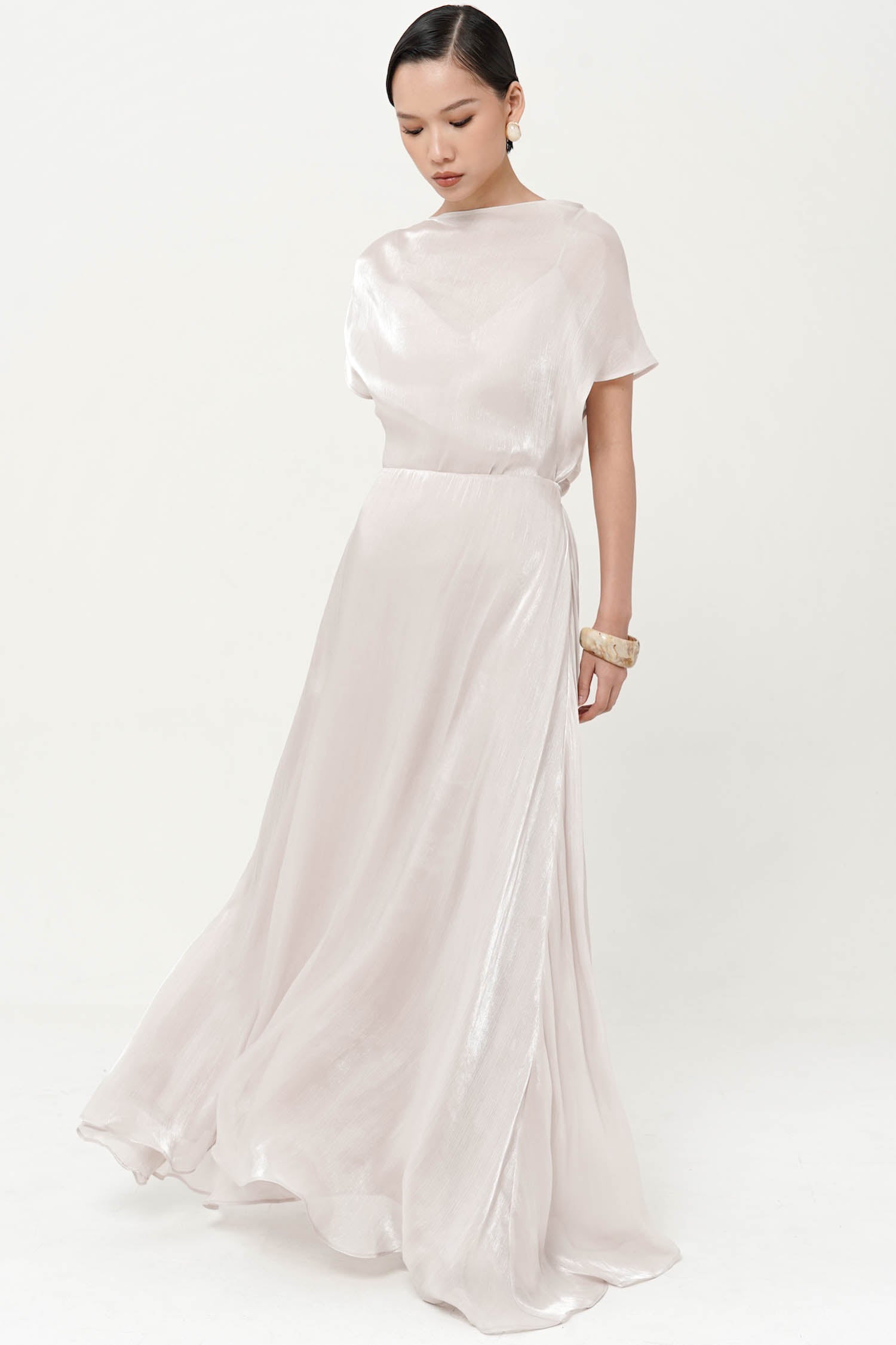 Altair Maxi Skirt In Nude