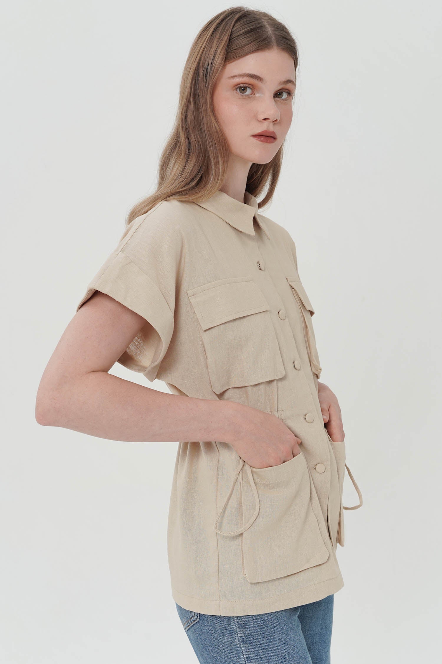 Xowie Top In Khaki