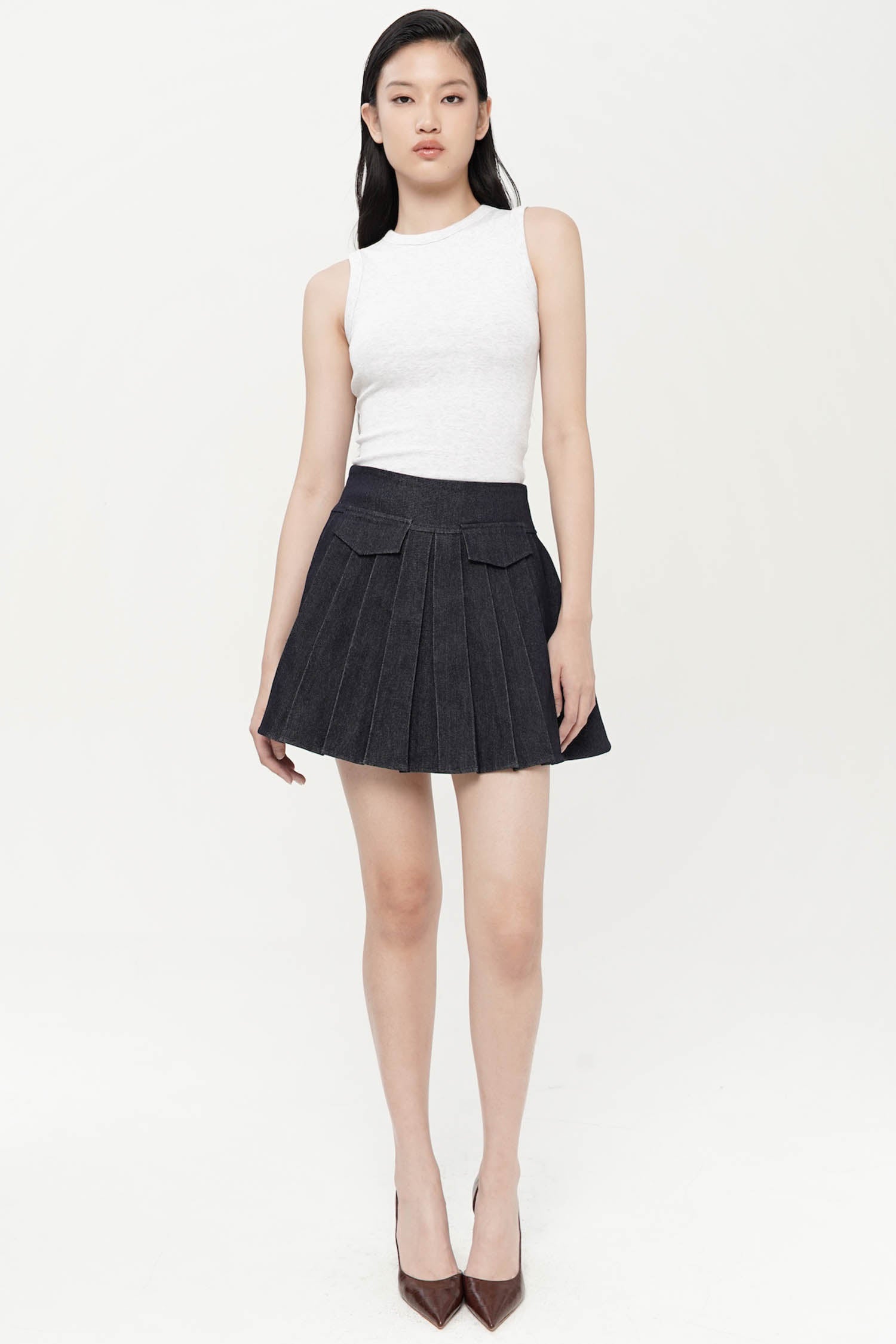 Gaspar Skort In Denim
