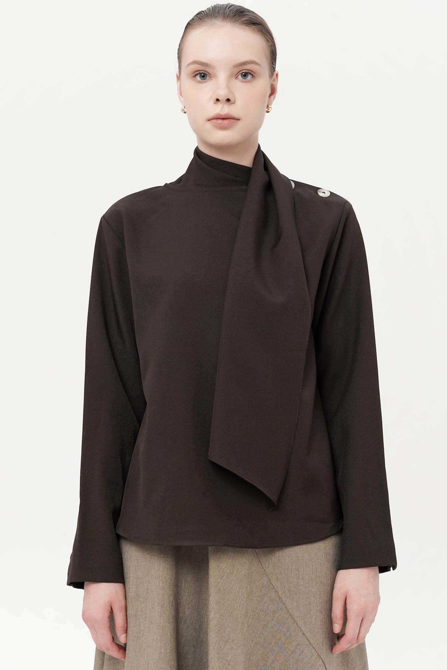 Aven Blouse In Espresso