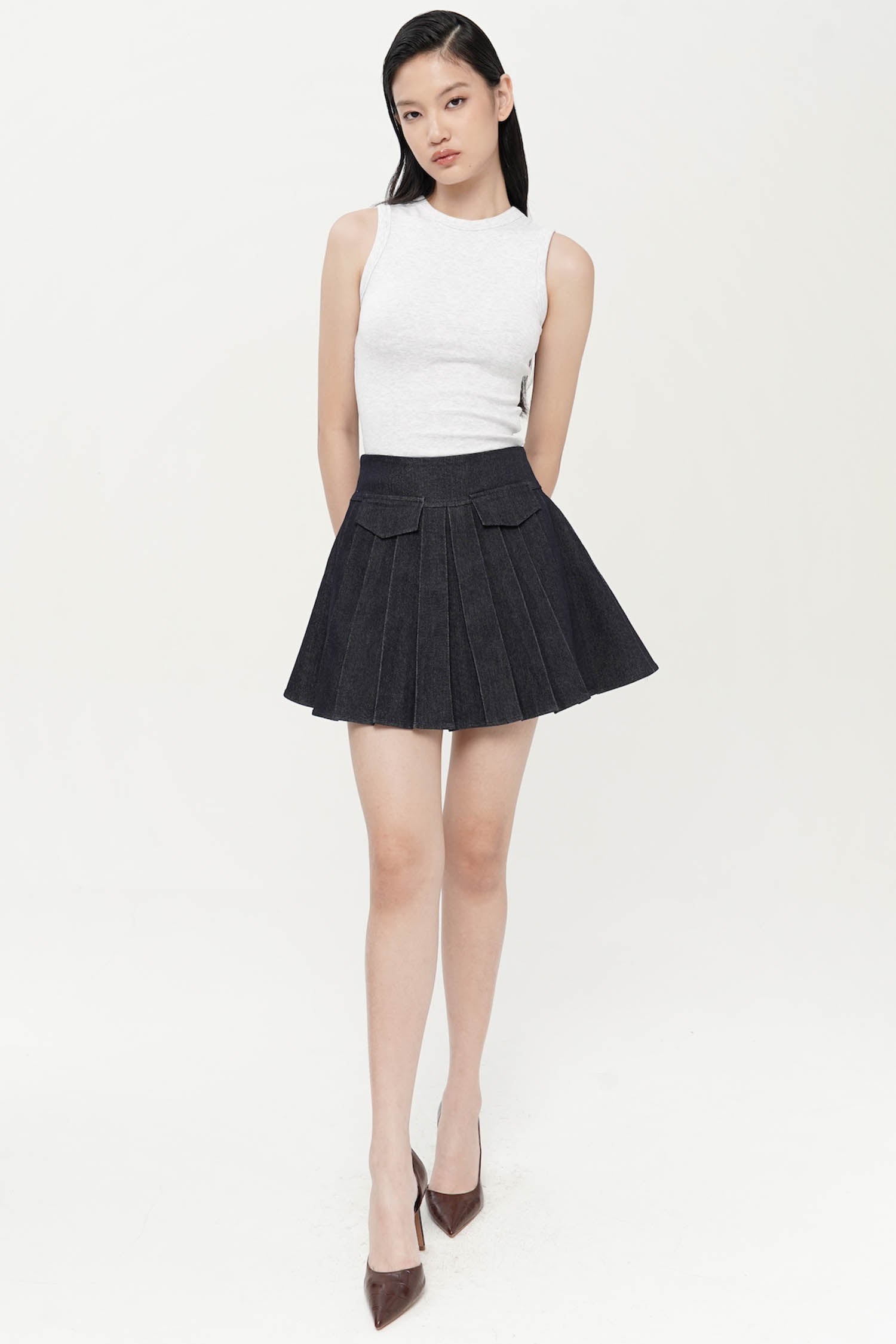 Gaspar Skort In Denim