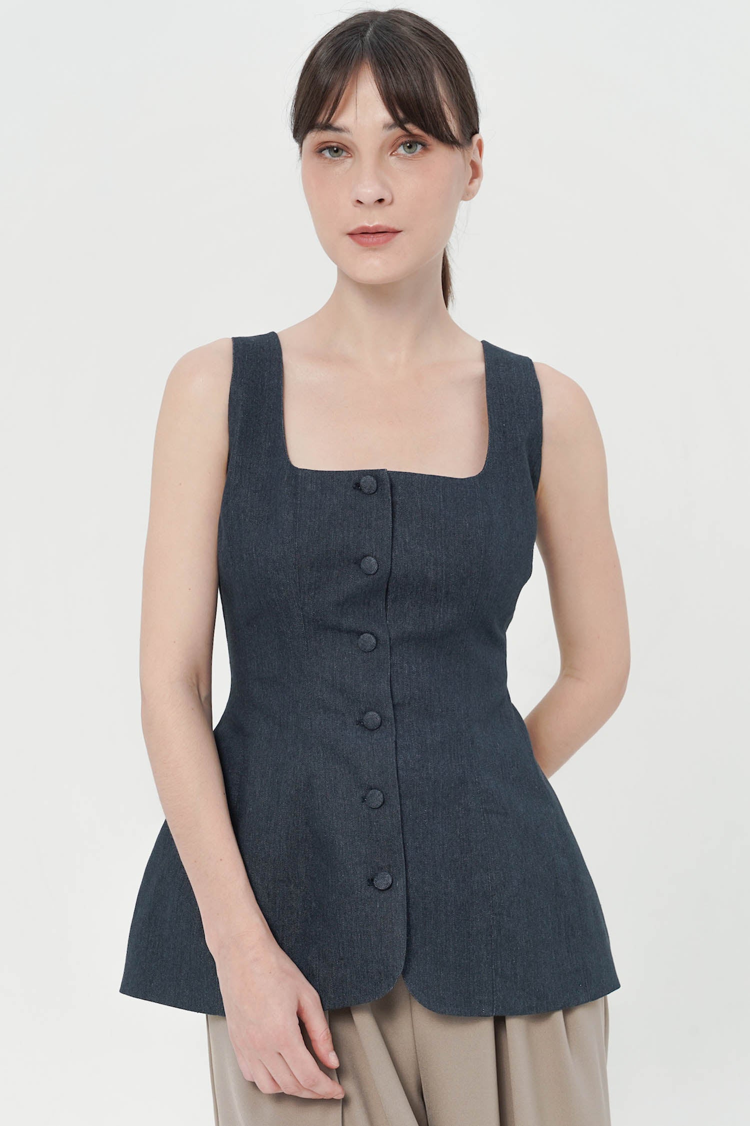 Balta Top In Blue Denim (1 LEFT)