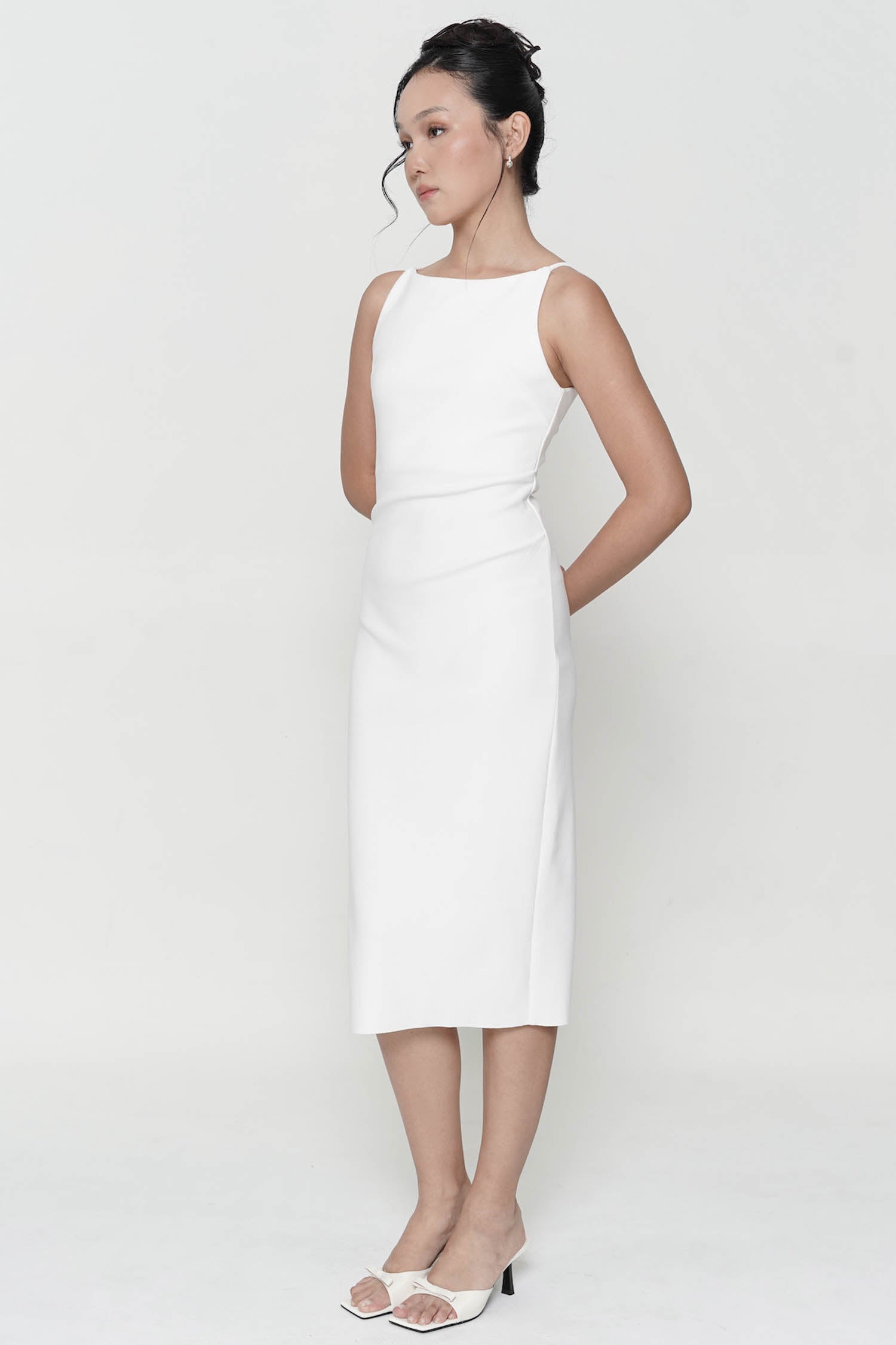 Taven Dress In White