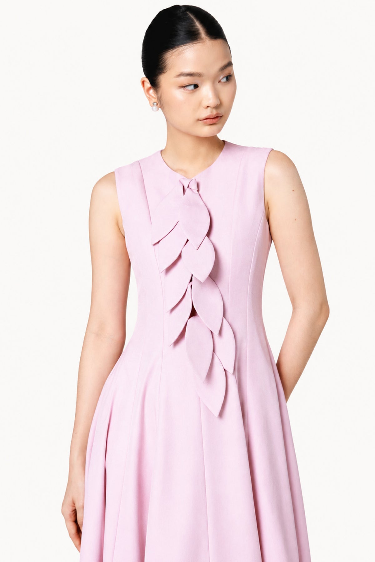 Viola Midi Dress in Pink