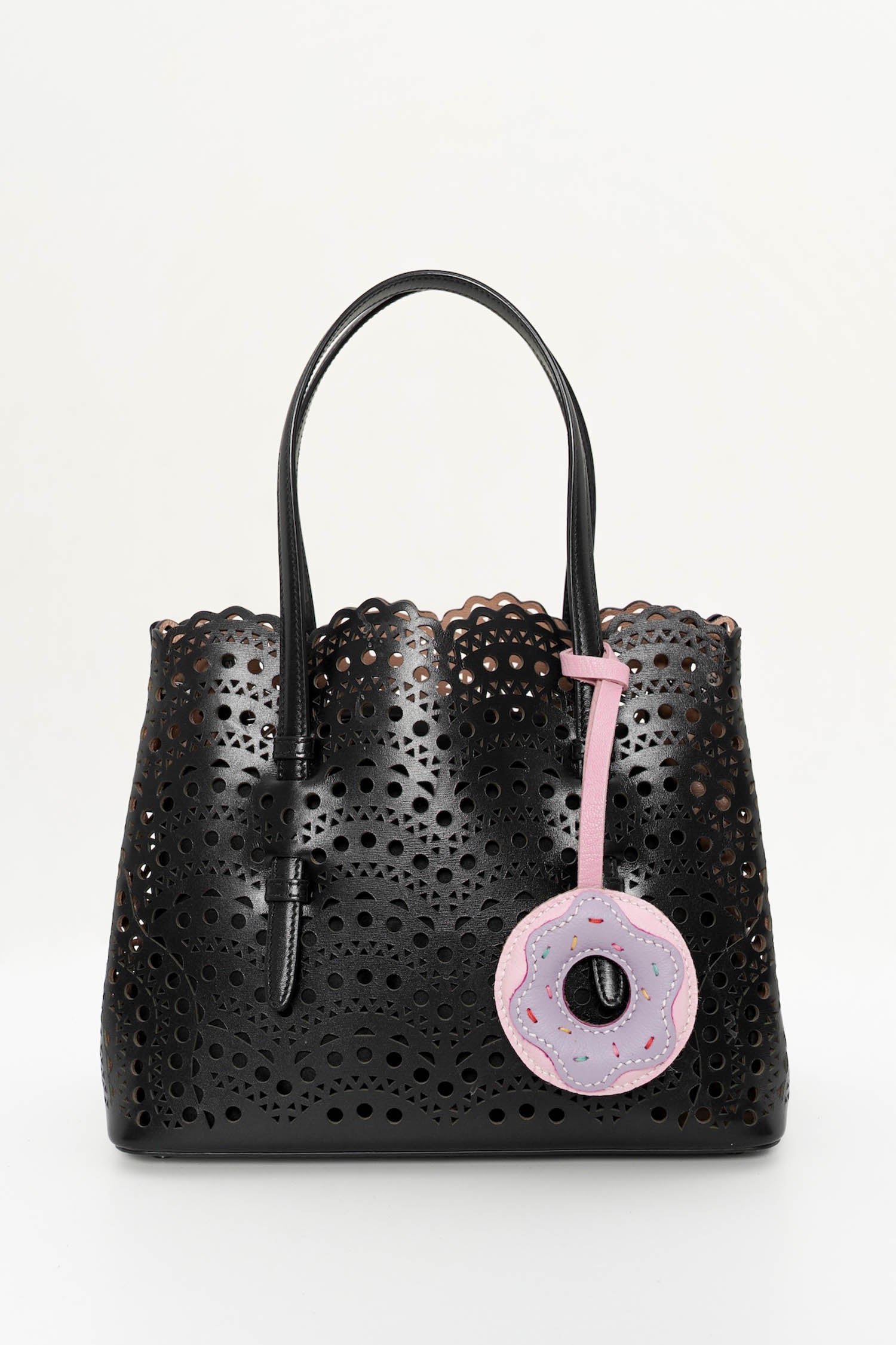 Glazey Donutella Leather Charm In Purple