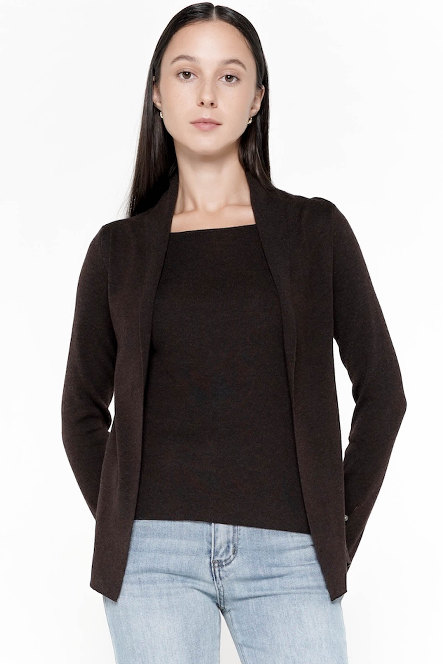 Cyrilla Knit Top In Espresso