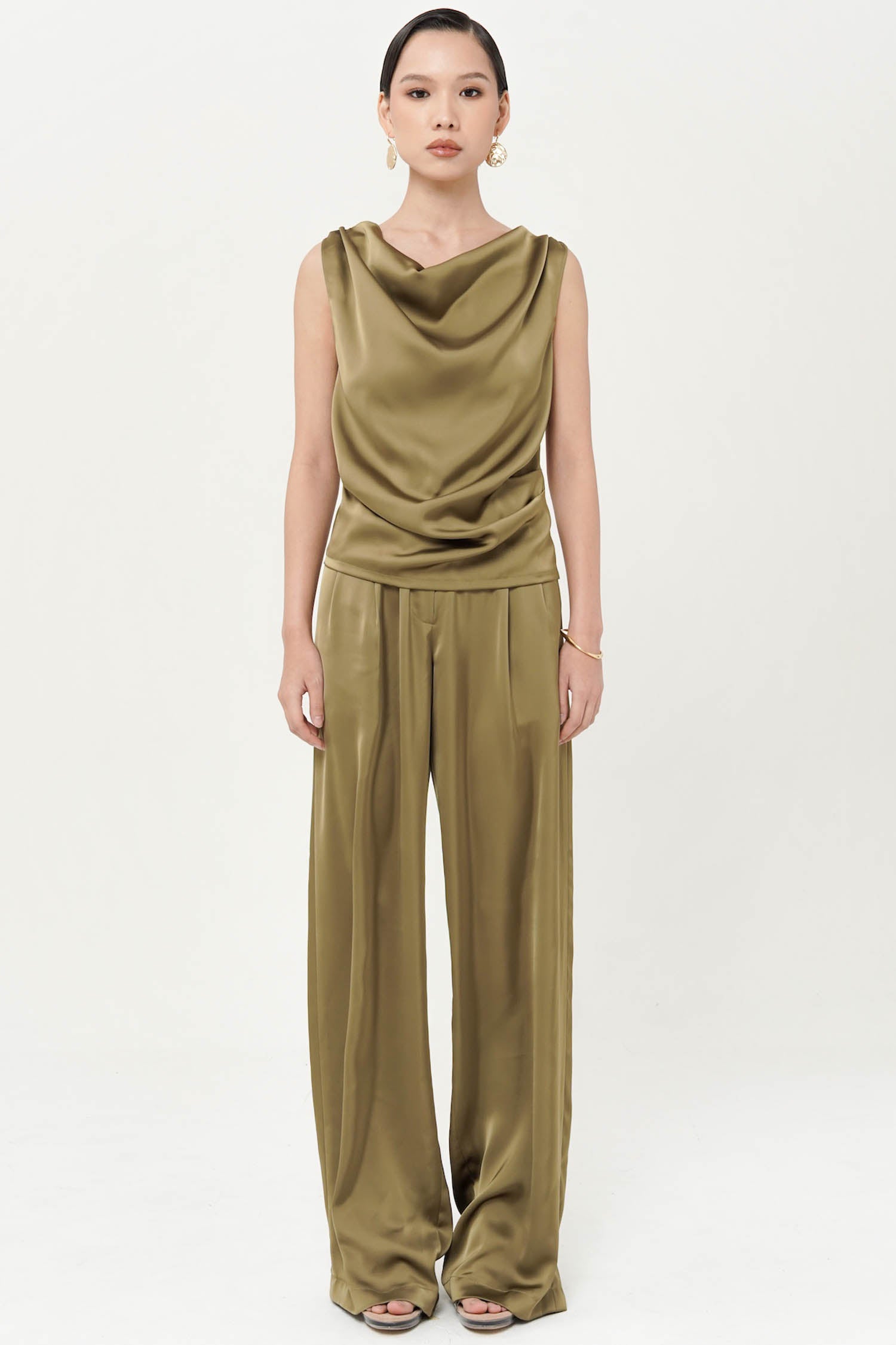 Bitsy Top In Olive Green