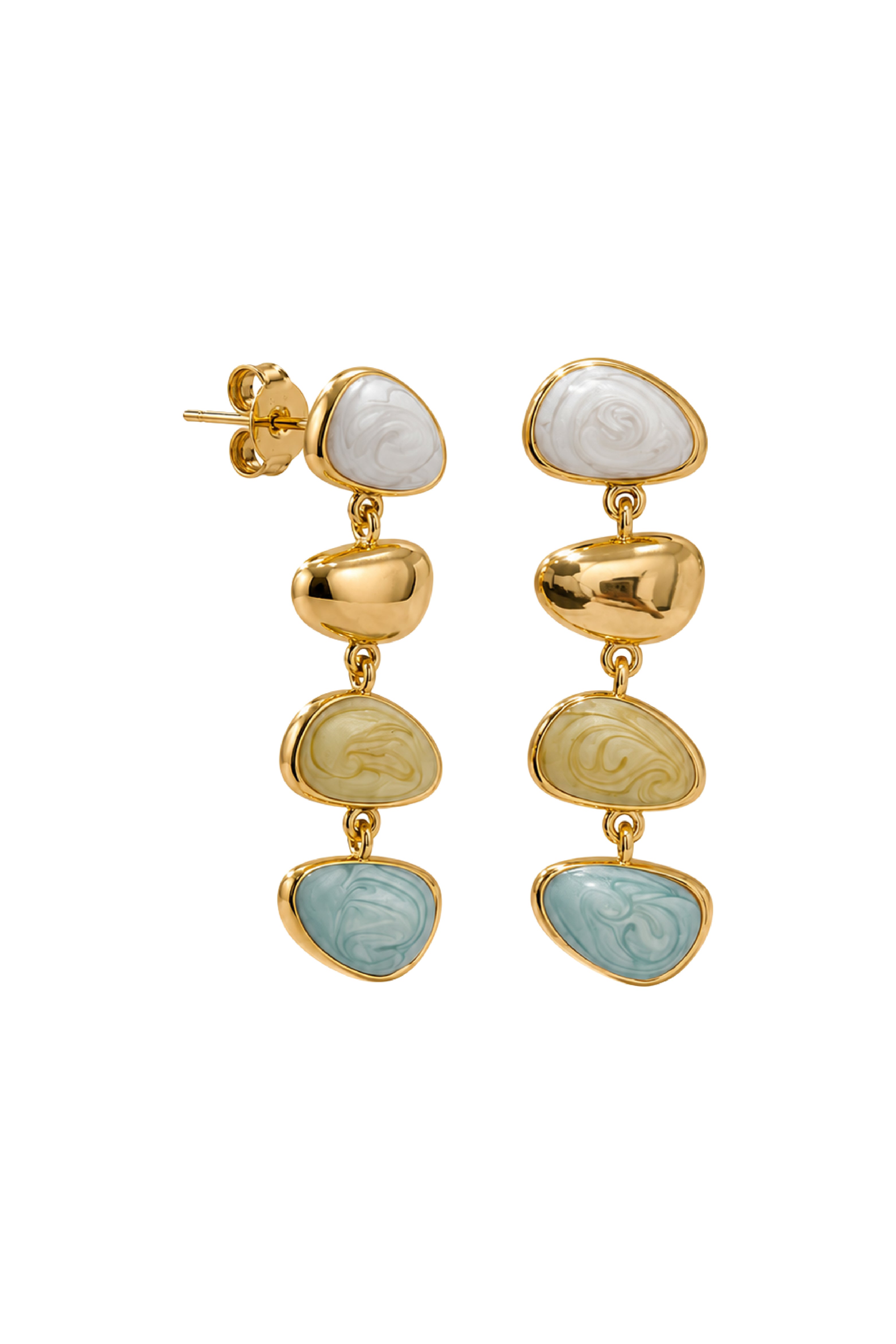 Soulin Earrings In Yellow-Blue