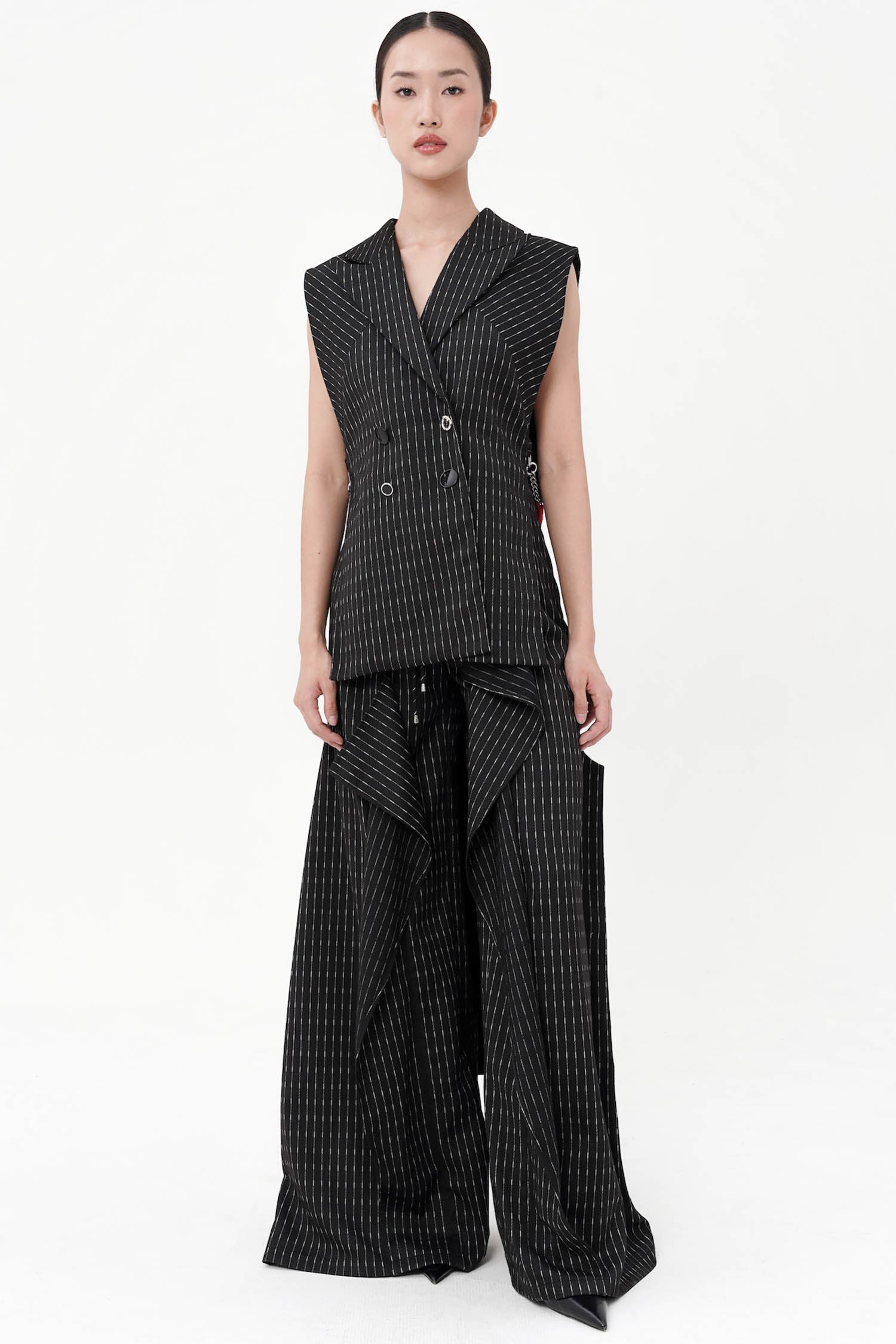 Costa Vest Black Stripes