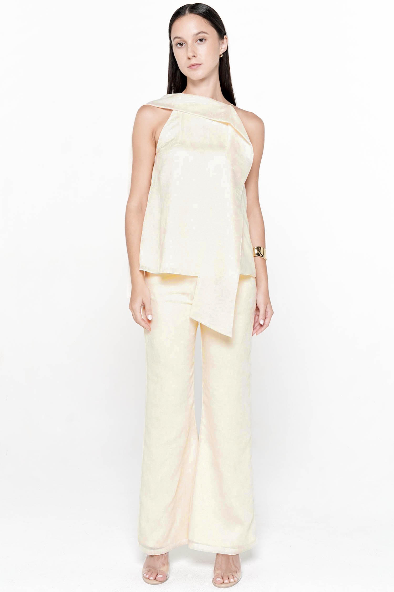 Elowen Flare Pants In Butter