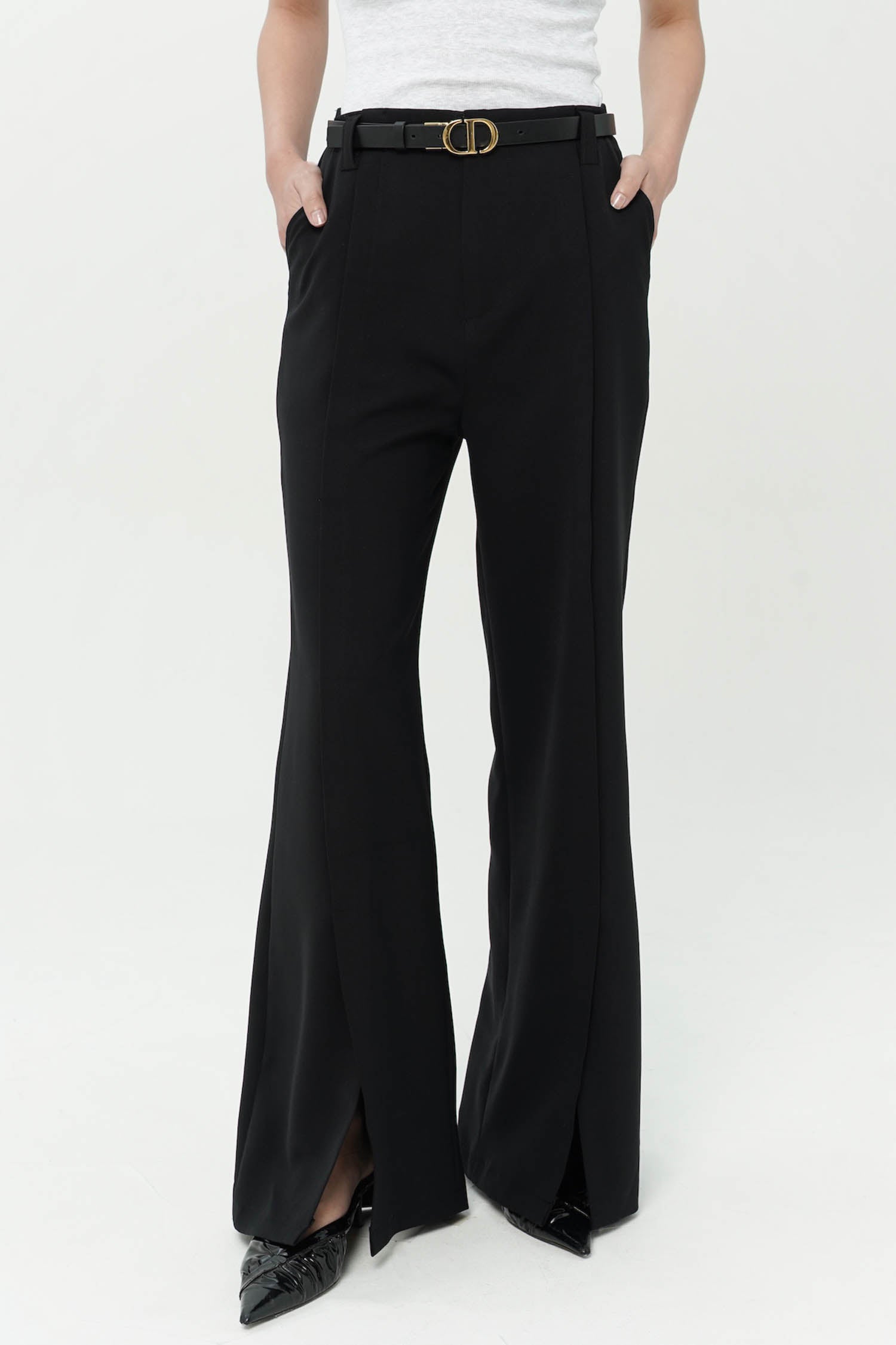 Andiamo Slit Trouser In Black