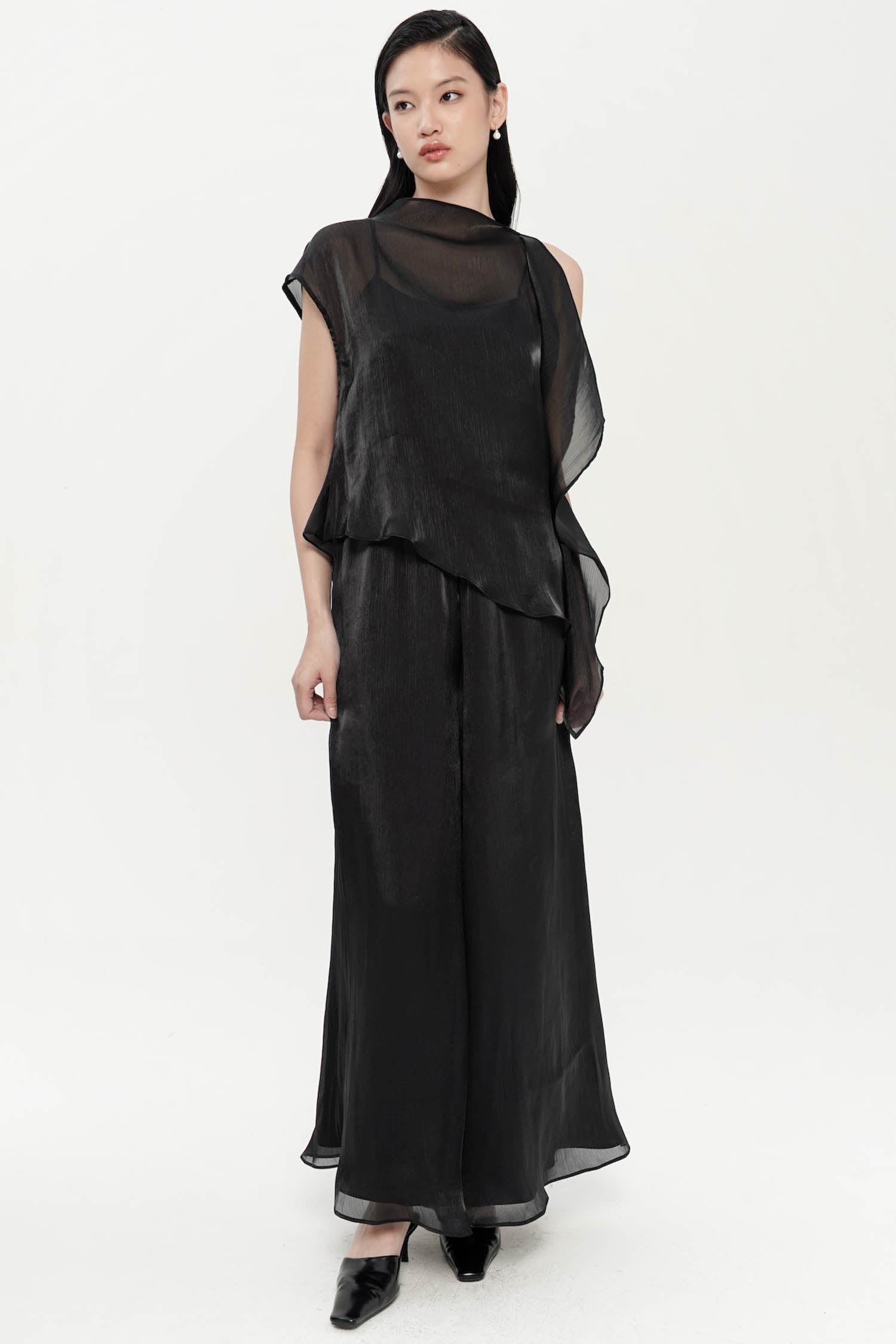 Jire Translucent Trousers In Black