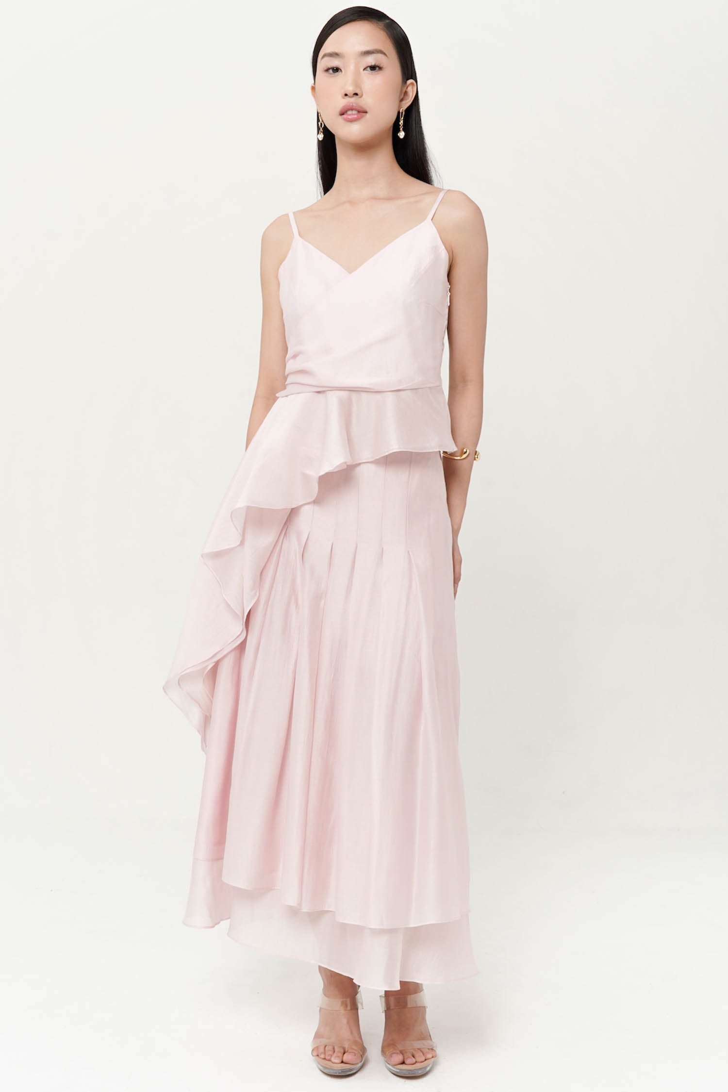 Lane Assymetric Top In Pink